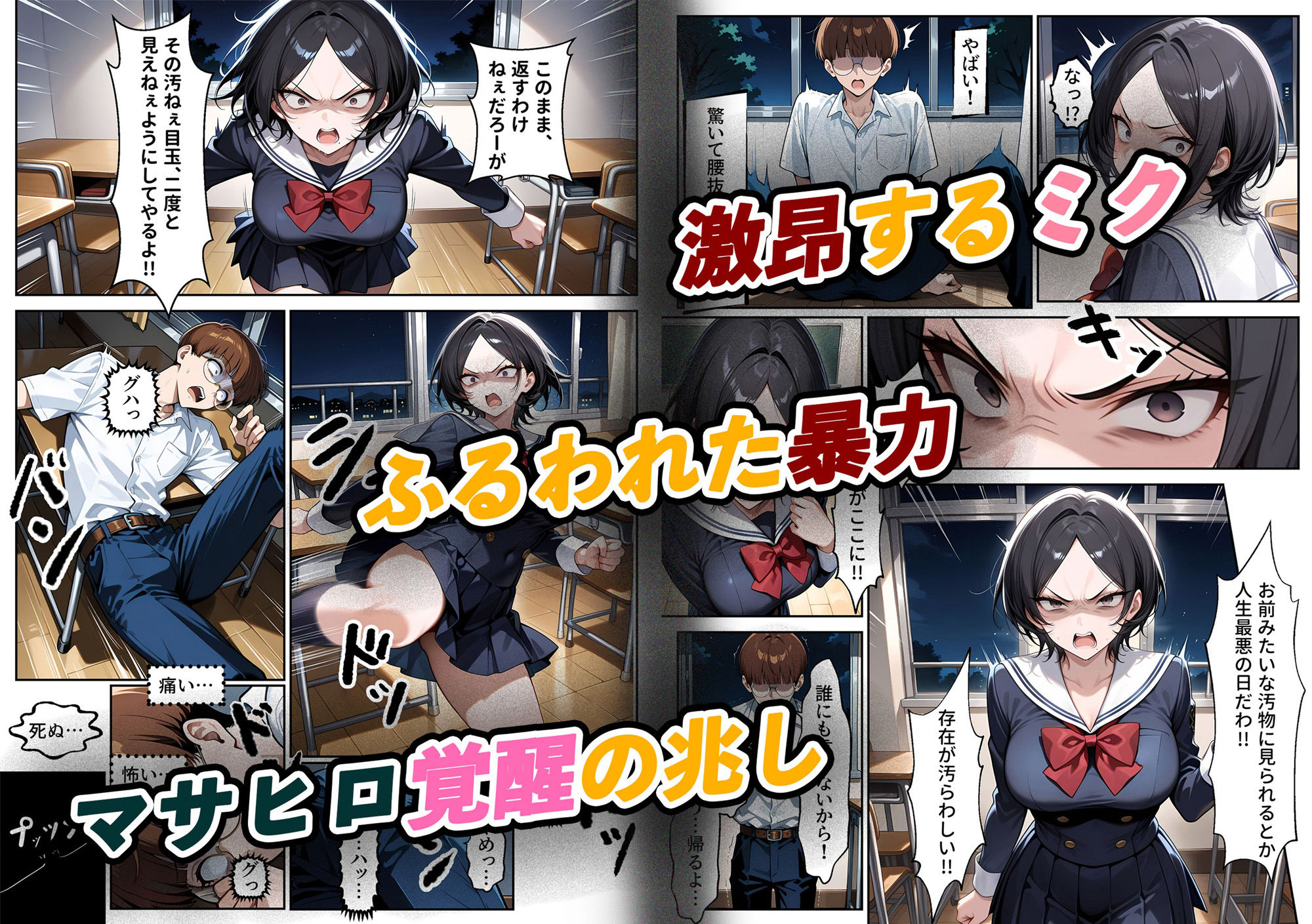 サンプル画像4:最悪委員長を堕とせ -陰キャ眼鏡男子、怪力の逆襲-(しらかばさん) [d_530390]