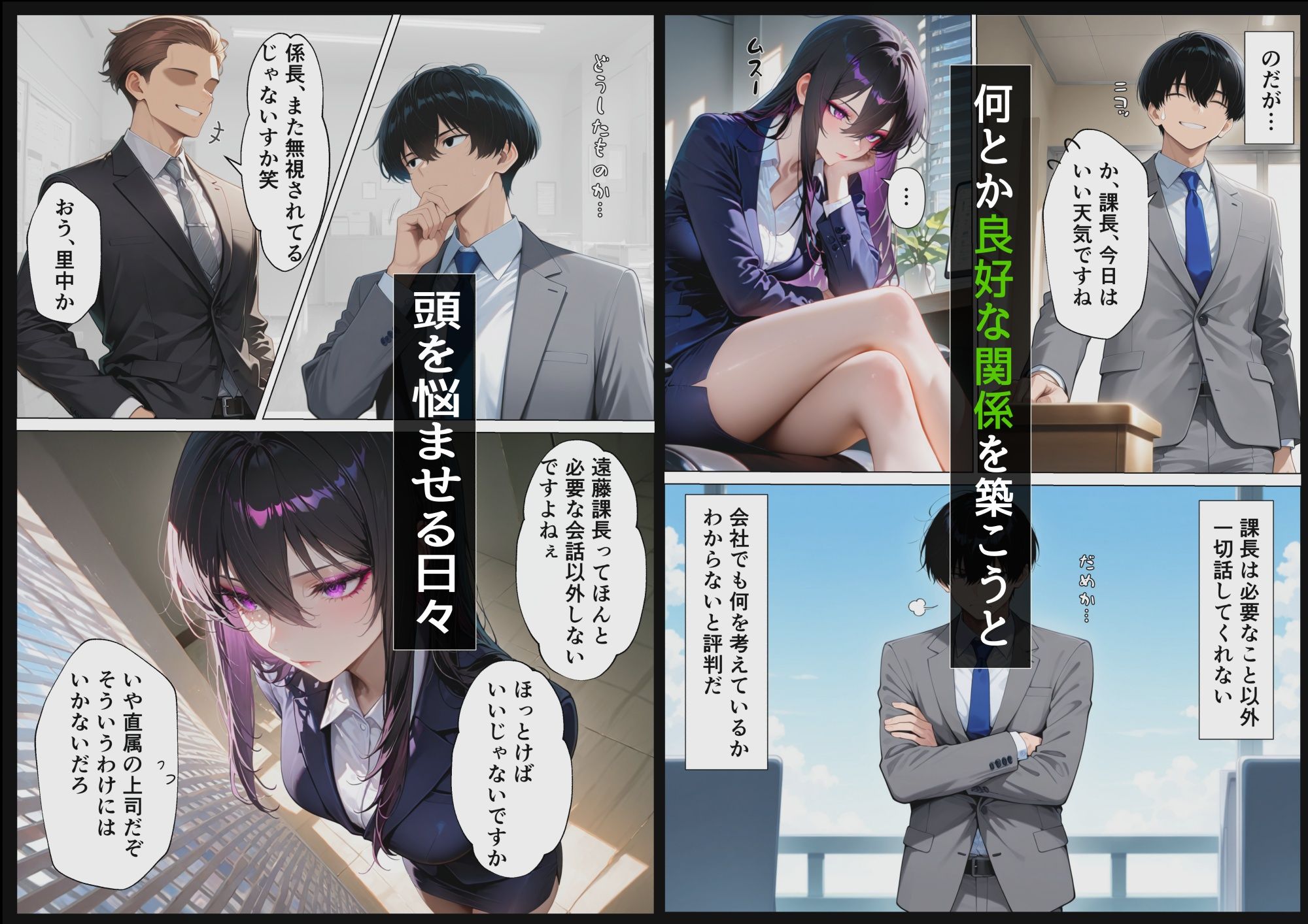 サンプル画像2:会社の金を横領したことが女上司にバレてストレス発散のための性玩具にされた話(モチマル) [d_531420]