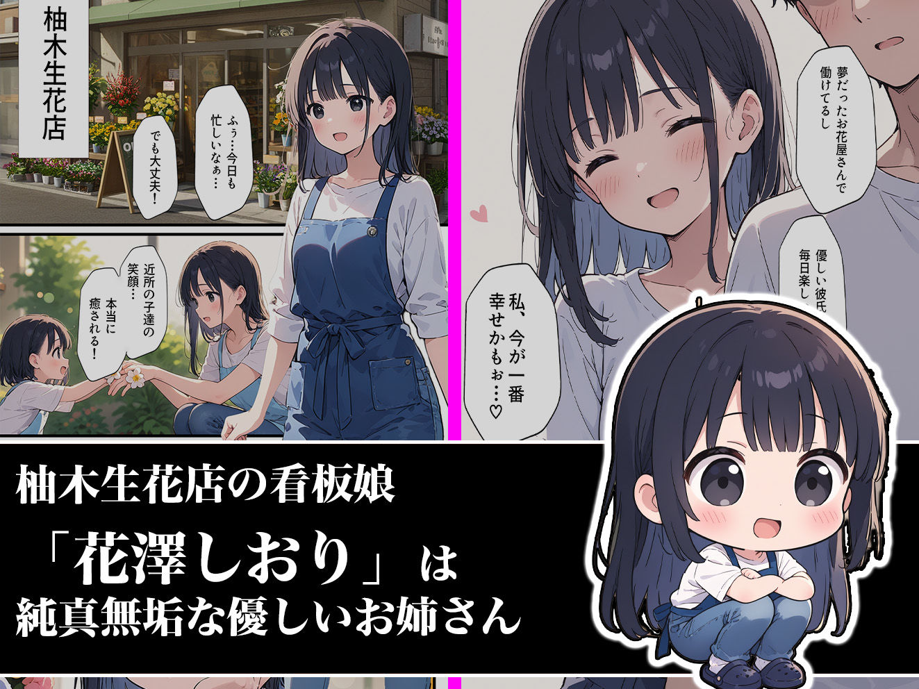 花屋の看板娘がオーナーに寝取られちゃう話 画像1