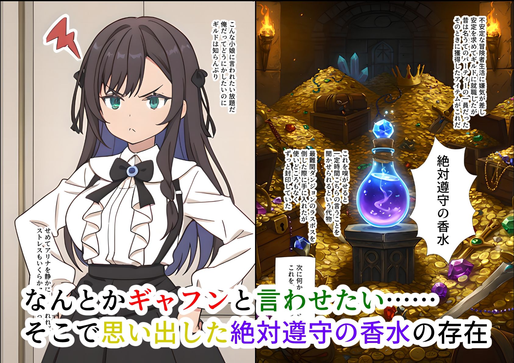 サンプル画像3:（AIマンガ本文59ページ＋おまけ51ページ）ギルドの中間管理職ですが、受付嬢に言うことを聞かせようと思います(ありす) [d_533245]