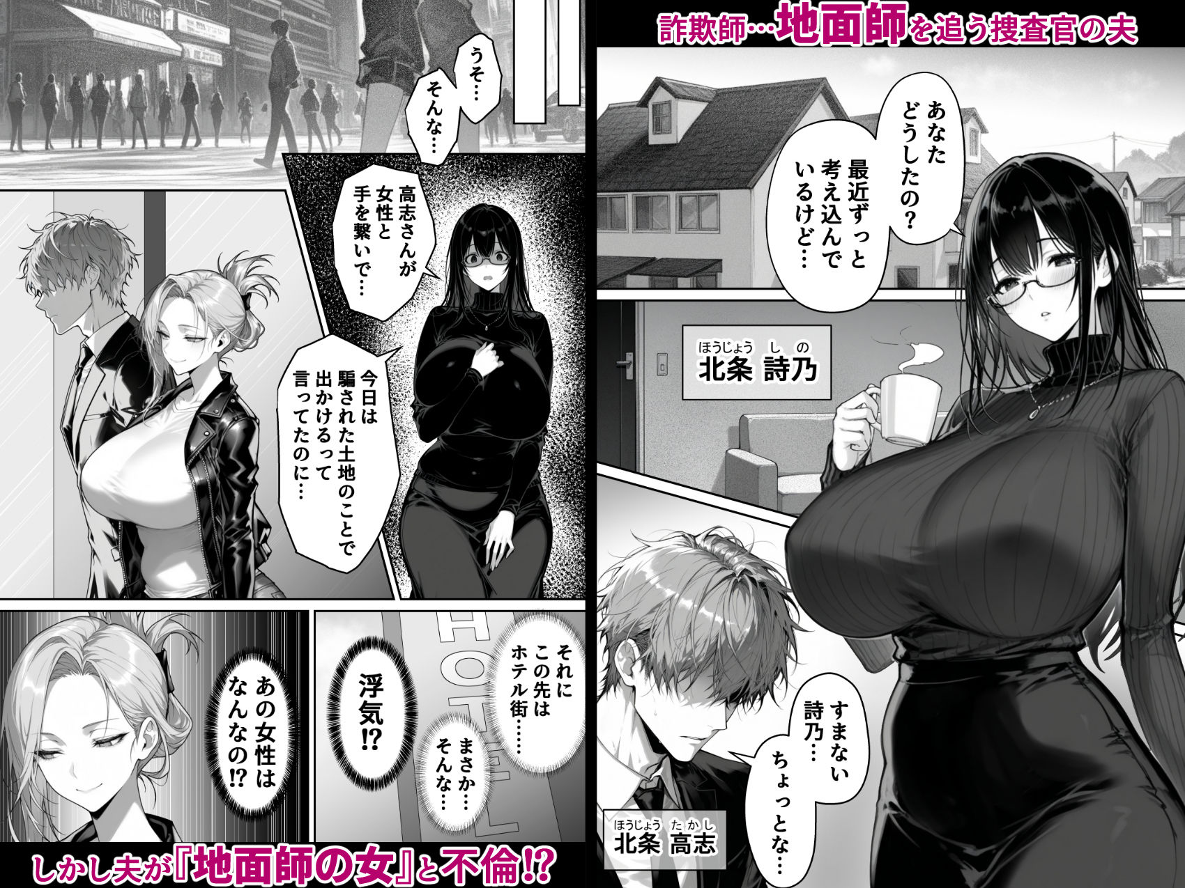 サンプル画像1:地面師の堕とし穴〜捜査官の人妻は寝取られ奪われる(んがっ！) [d_533412]