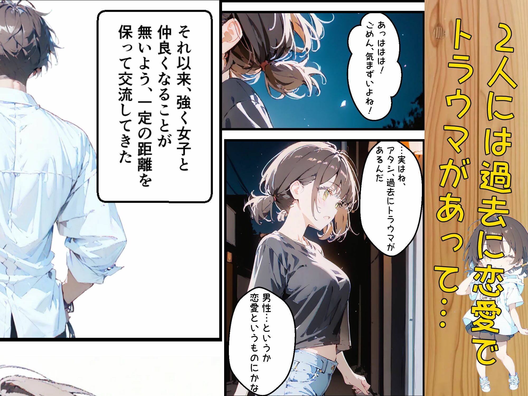 サンプル画像3:隣に住んでる大学の同期と甘々初えっち(初恋ラボ) [d_534368]