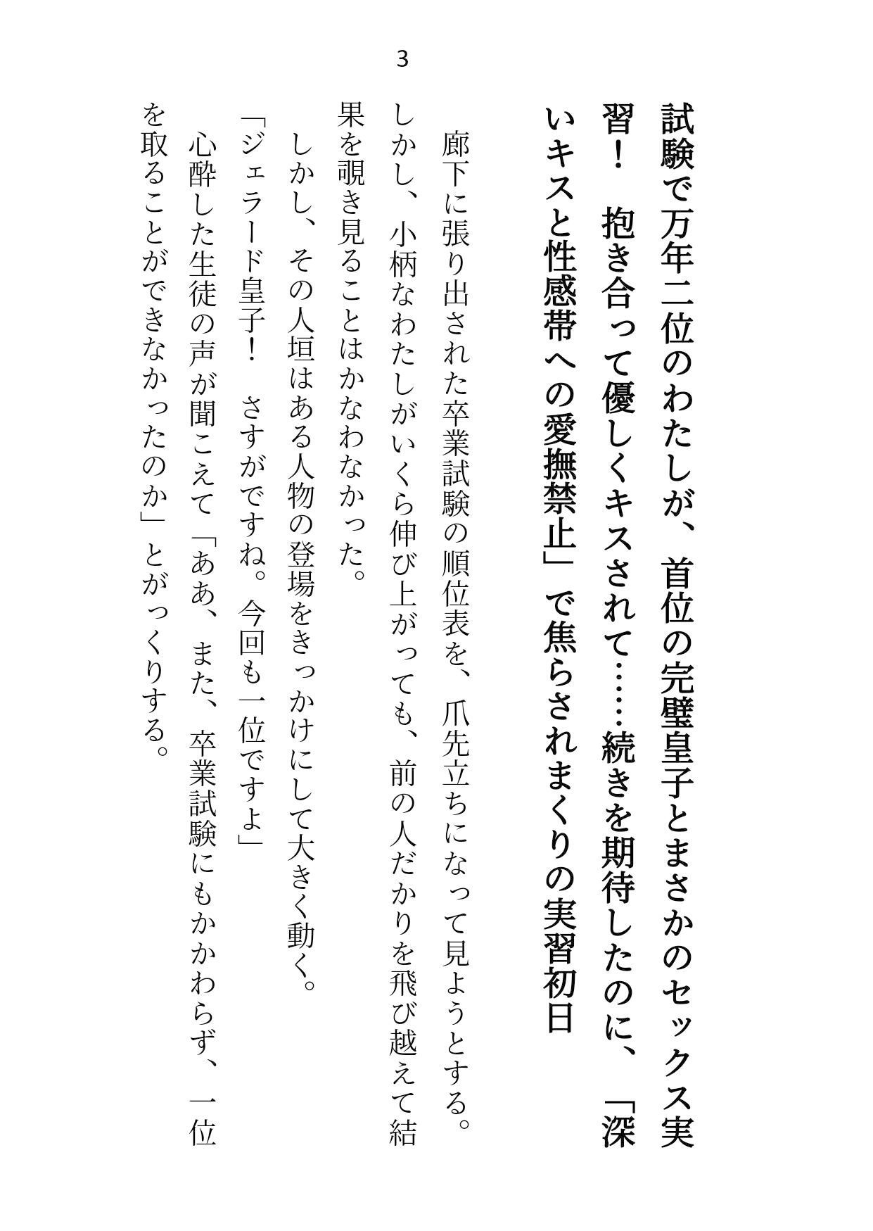 卒業にはセックス実技が必修です〜皇子と日々過激になる性レッスン〜2