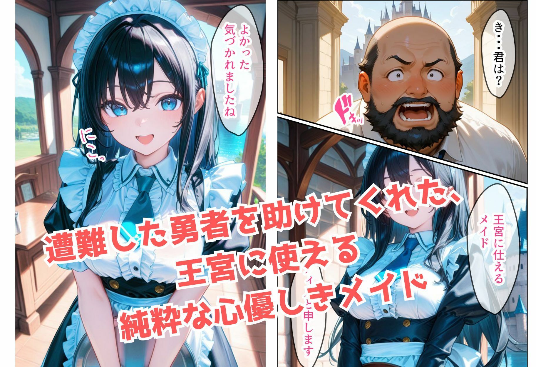 サンプル画像1:純粋なメイドちゃんがチン棒に服従した件(種付け転生マン) [d_535298]