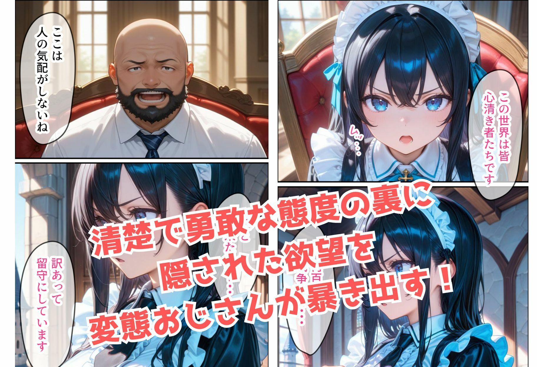 サンプル画像2:純粋なメイドちゃんがチン棒に服従した件(種付け転生マン) [d_535298]