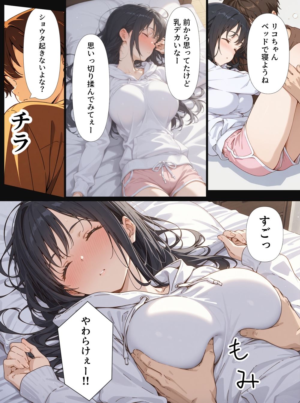 サンプル画像5:酔いつぶれた親友の彼女をつまみ食いする漫画(てんでしゅがー) [d_536325]