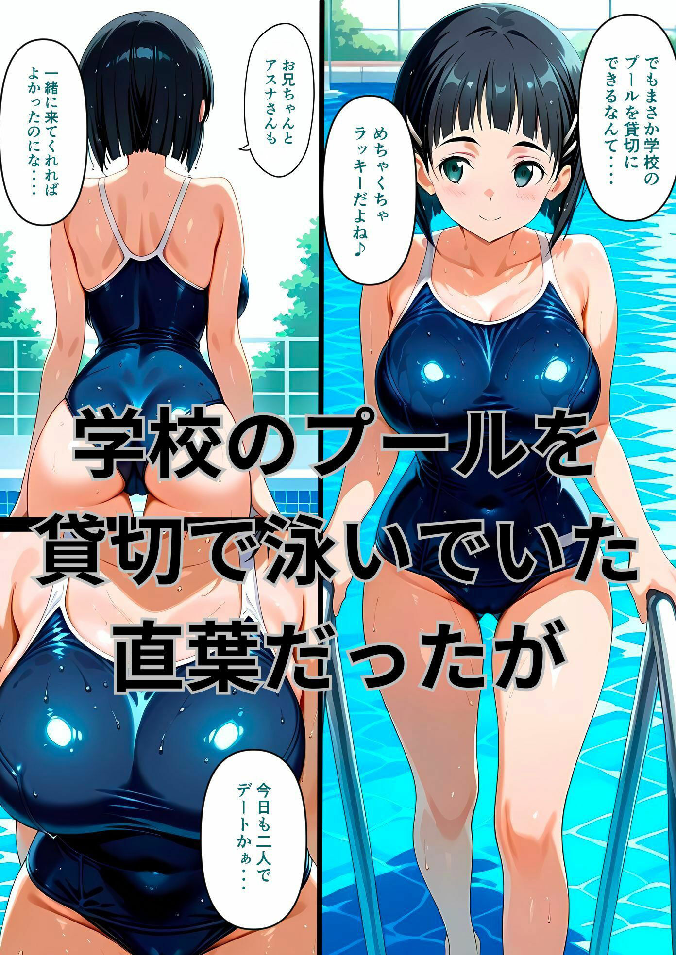 サンプル画像1:きもいおじさんにエッチな水着を着せられやりたい放題されて快楽堕ちした桐ヶ谷◯葉(はやふ) [d_536644]