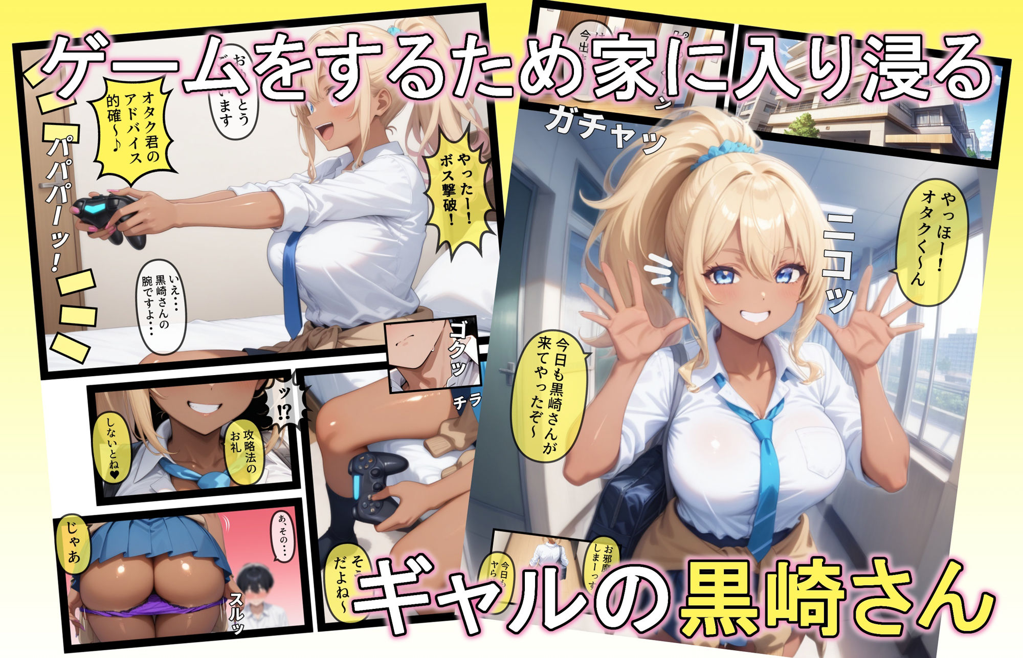 サンプル画像1:入り浸りギャルにゲームの攻略法教えたらエッチできた話(AIでも愛はある) [d_537325]