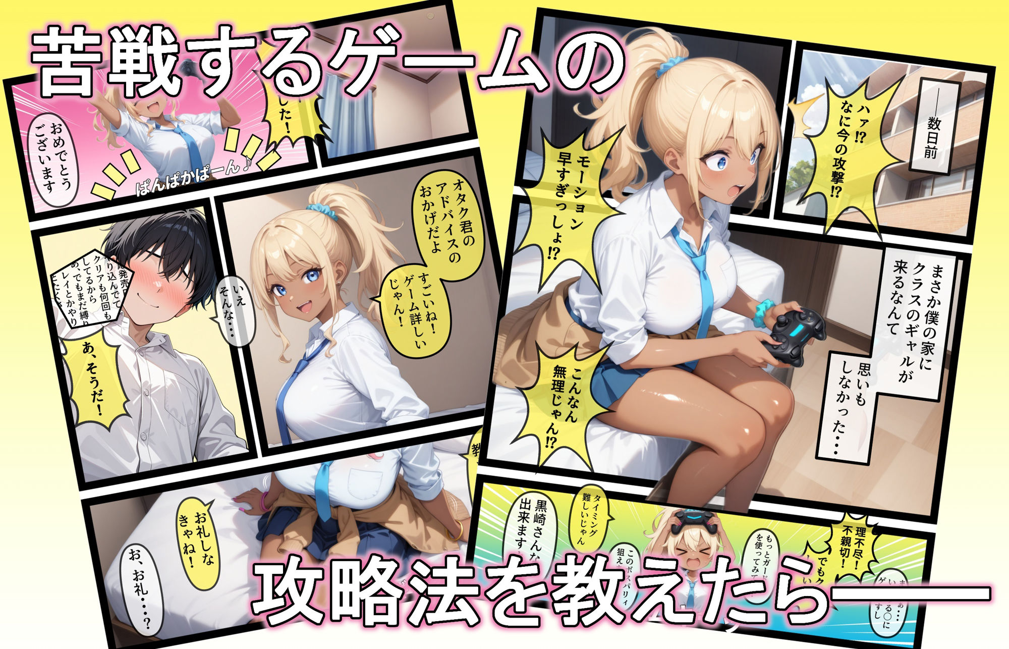 サンプル画像2:入り浸りギャルにゲームの攻略法教えたらエッチできた話(AIでも愛はある) [d_537325]