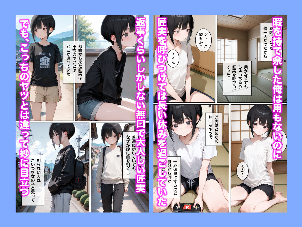 初精のとき〜都会から来た男の子が男の娘になったある出来事〜