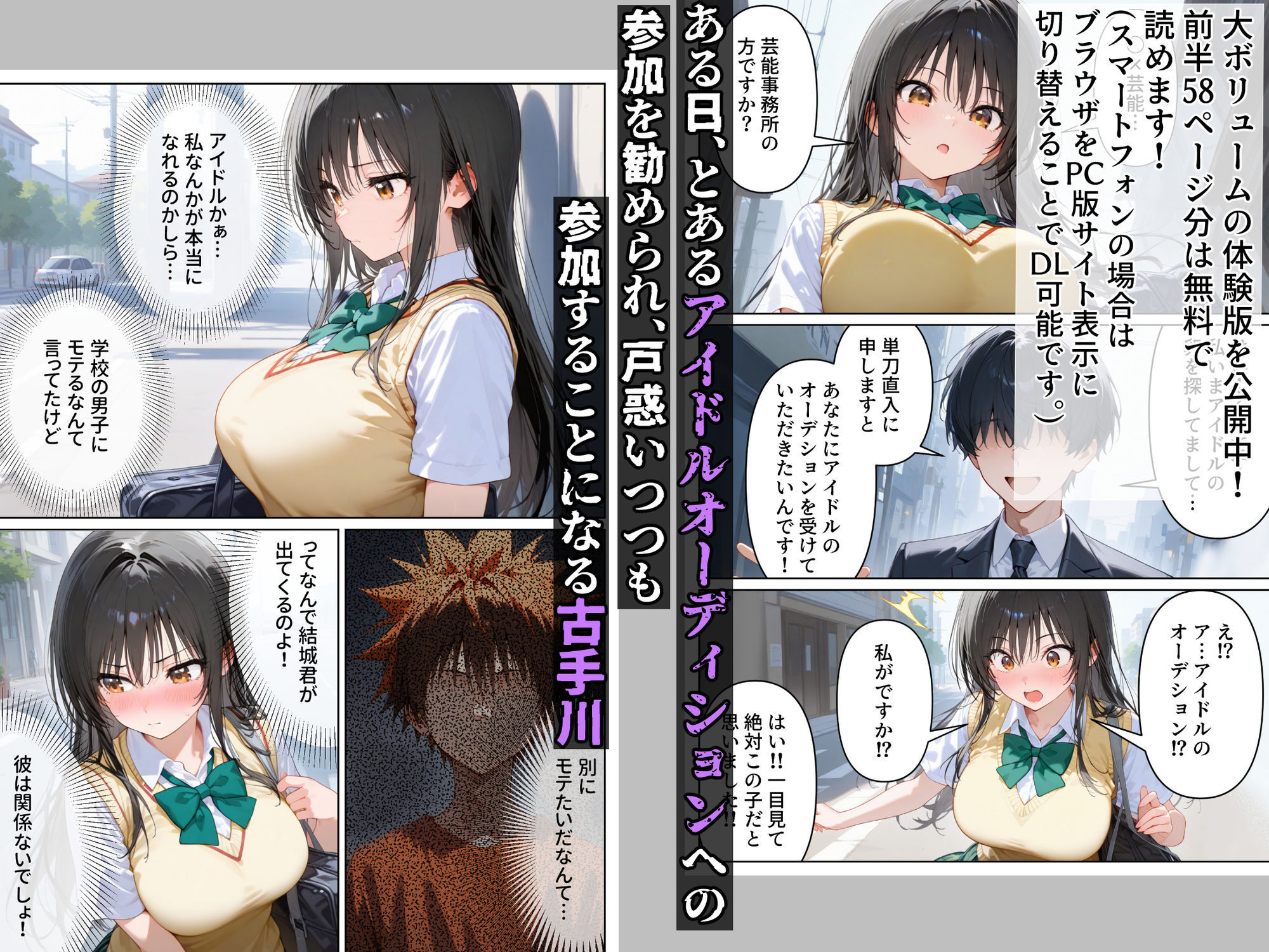 サンプル画像1:恥辱！屈辱！ヤりすぎアイドルオーディション 古手川〇編(たらコパ) [d_539200]