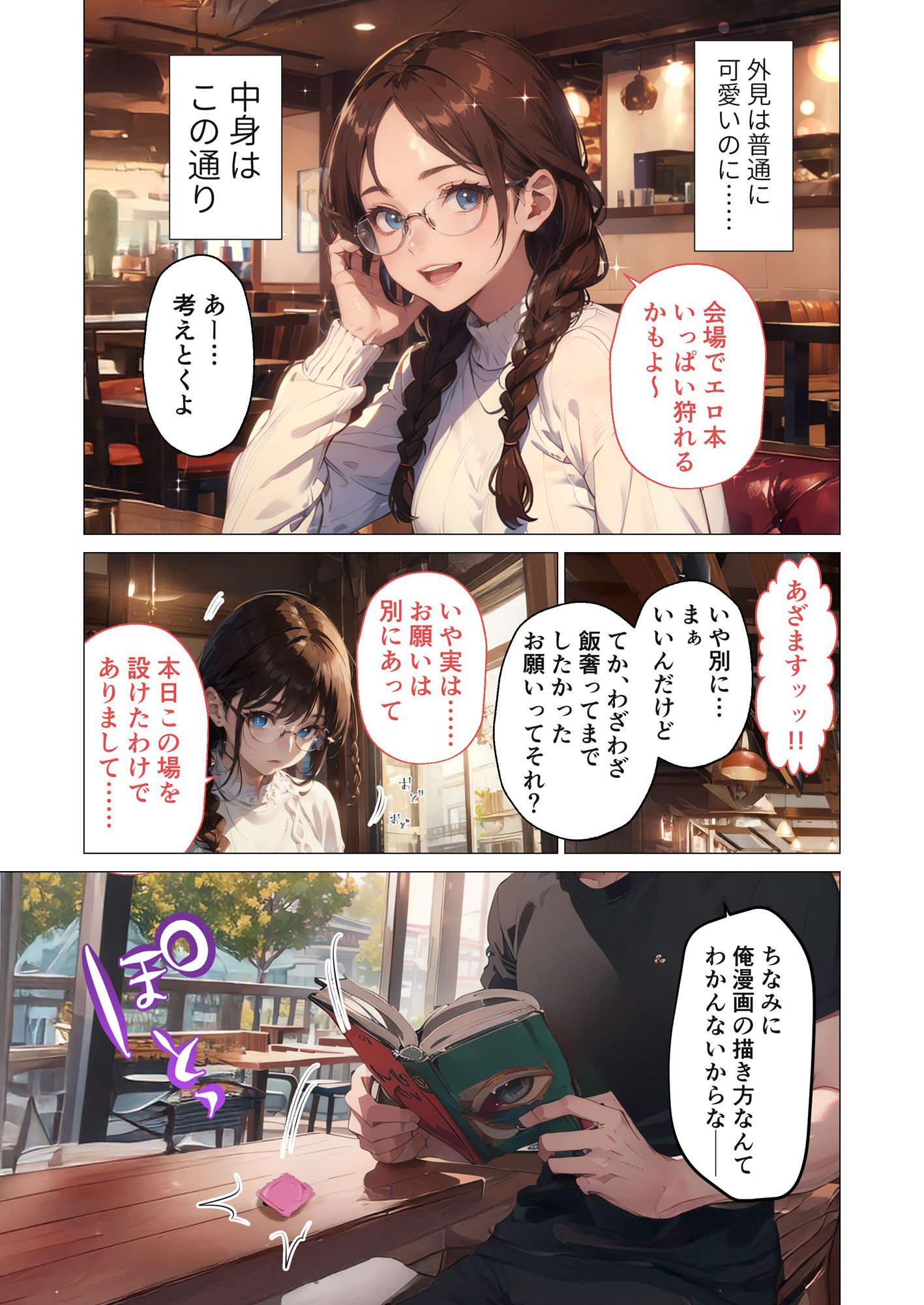 サンプル画像3:巨乳なオタク女子はセックスを知りたい。 〜オタク友だちとの言いわけセックス〜(ラビットフット) [d_539214]