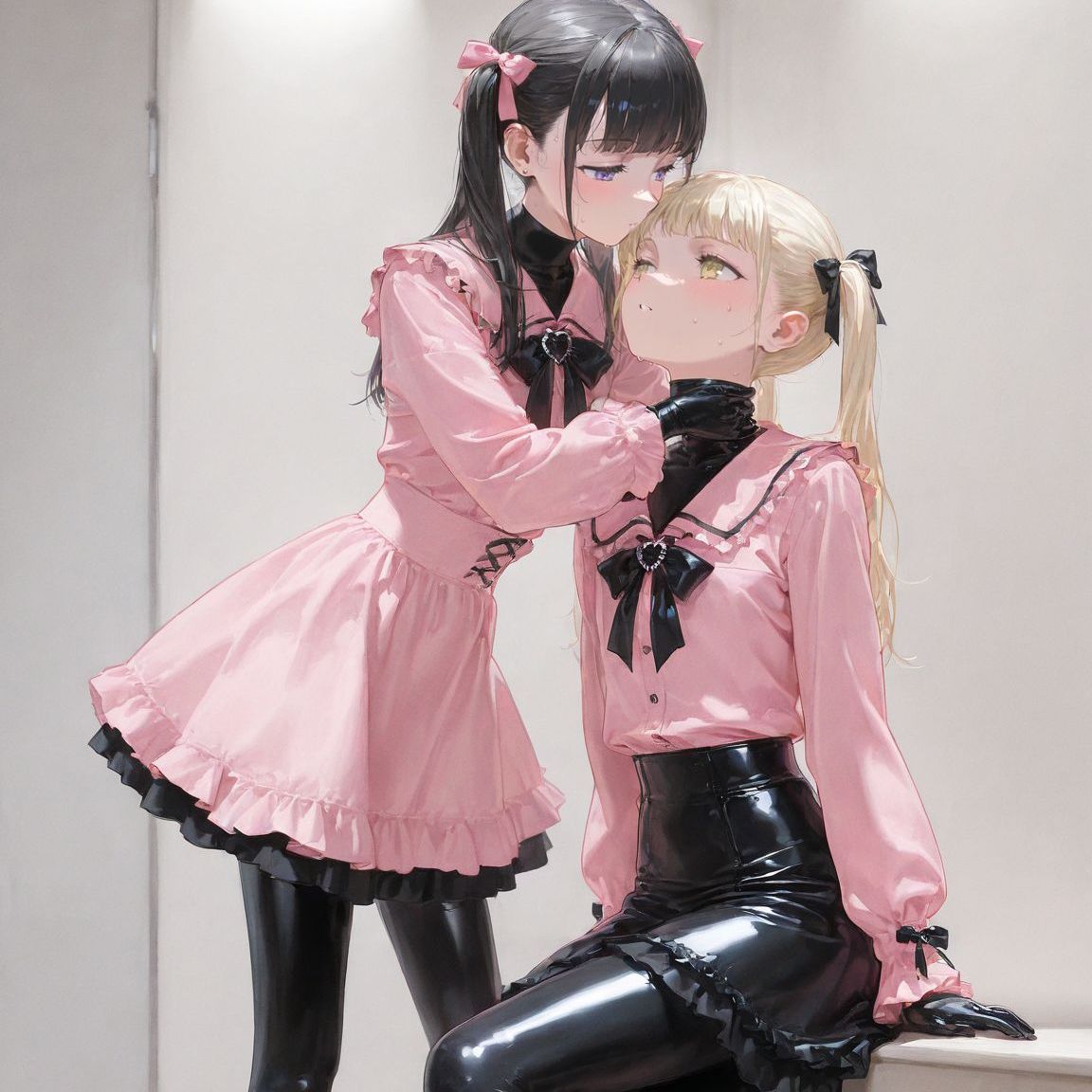 サンプル画像1:地雷系ラバー女子たちの百合プレイ【139枚】(TAIL LOVERS) [d_539577]