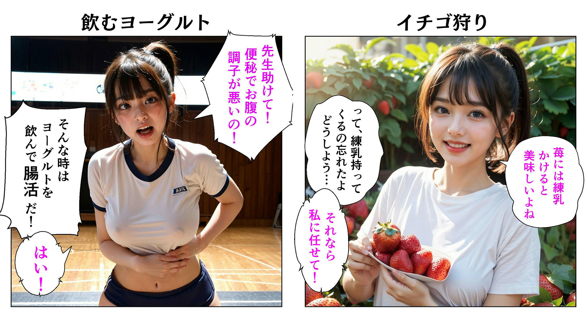 サンプル画像4:えちえち4コマ(秘密の彼女) [d_539976]