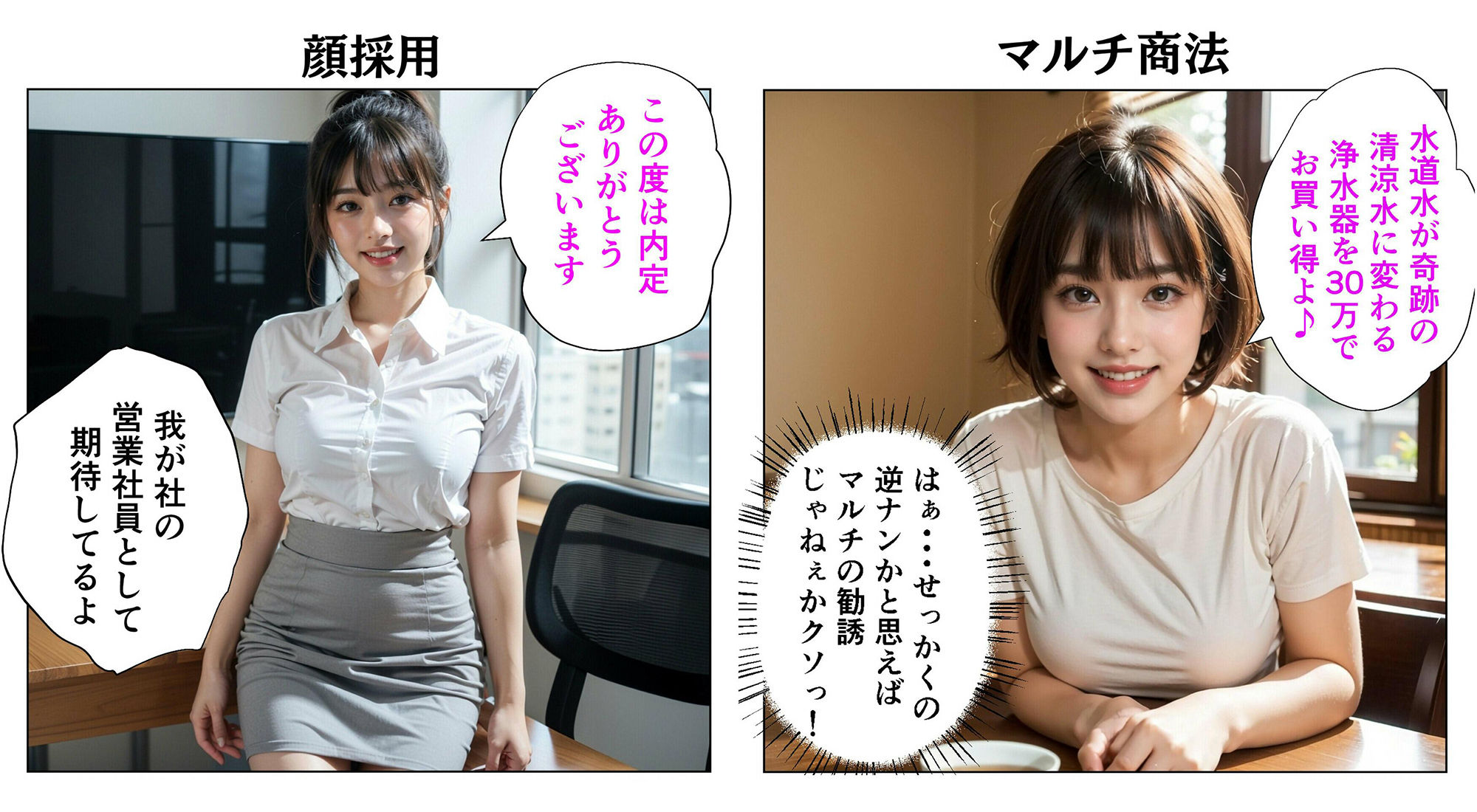 サンプル画像5:えちえち4コマ(秘密の彼女) [d_539976]