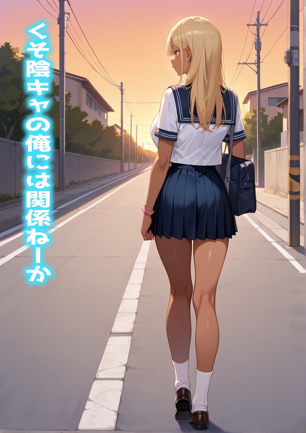 サンプル画像3:やっぱり巨乳な金髪褐色ギャルが最高って話(官能処) [d_540082]