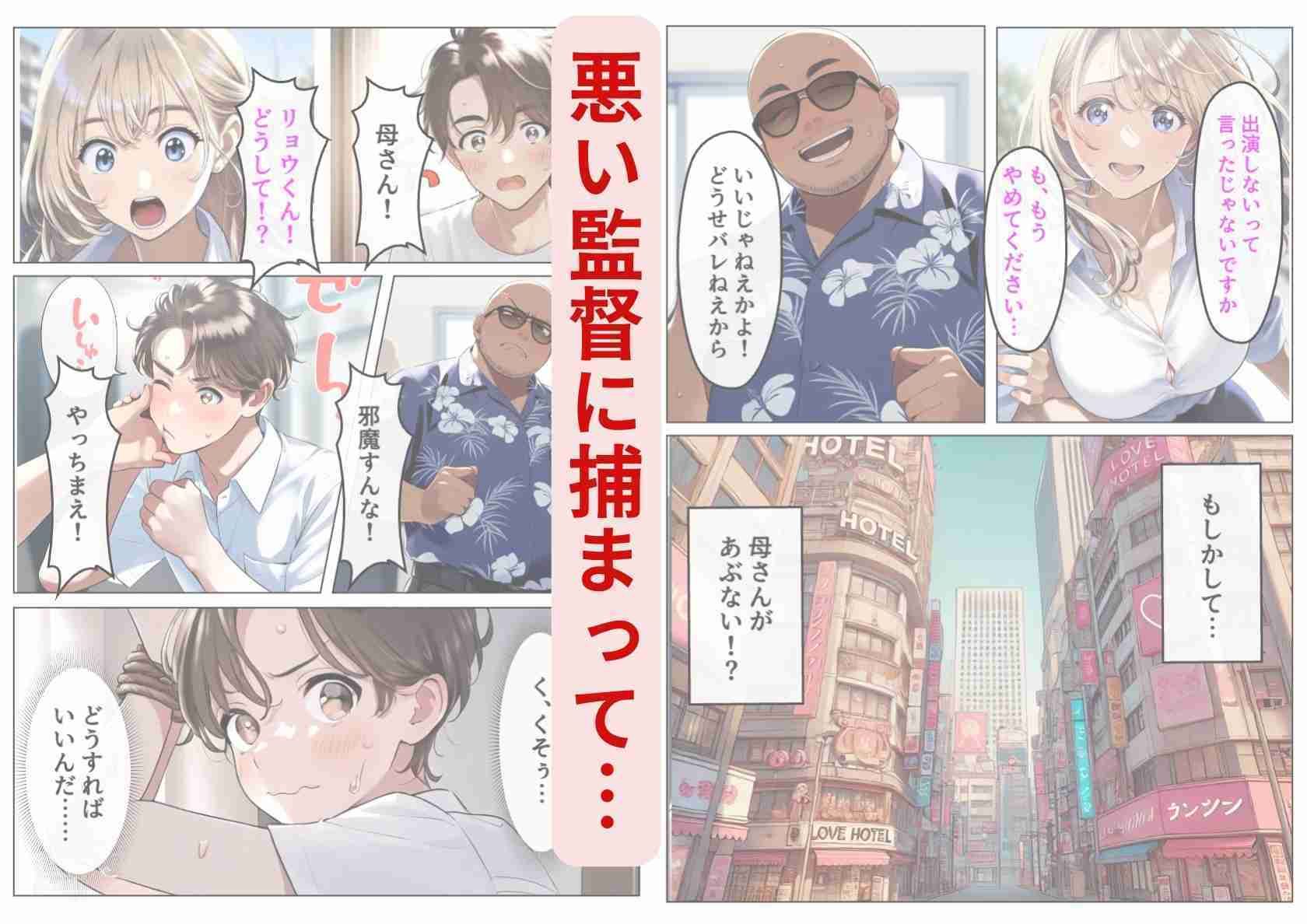 サンプル画像5:金髪ハーフの継母の裏の顔は、NG一切なしのドスケベAV女優でした(シコリの森) [d_540581]