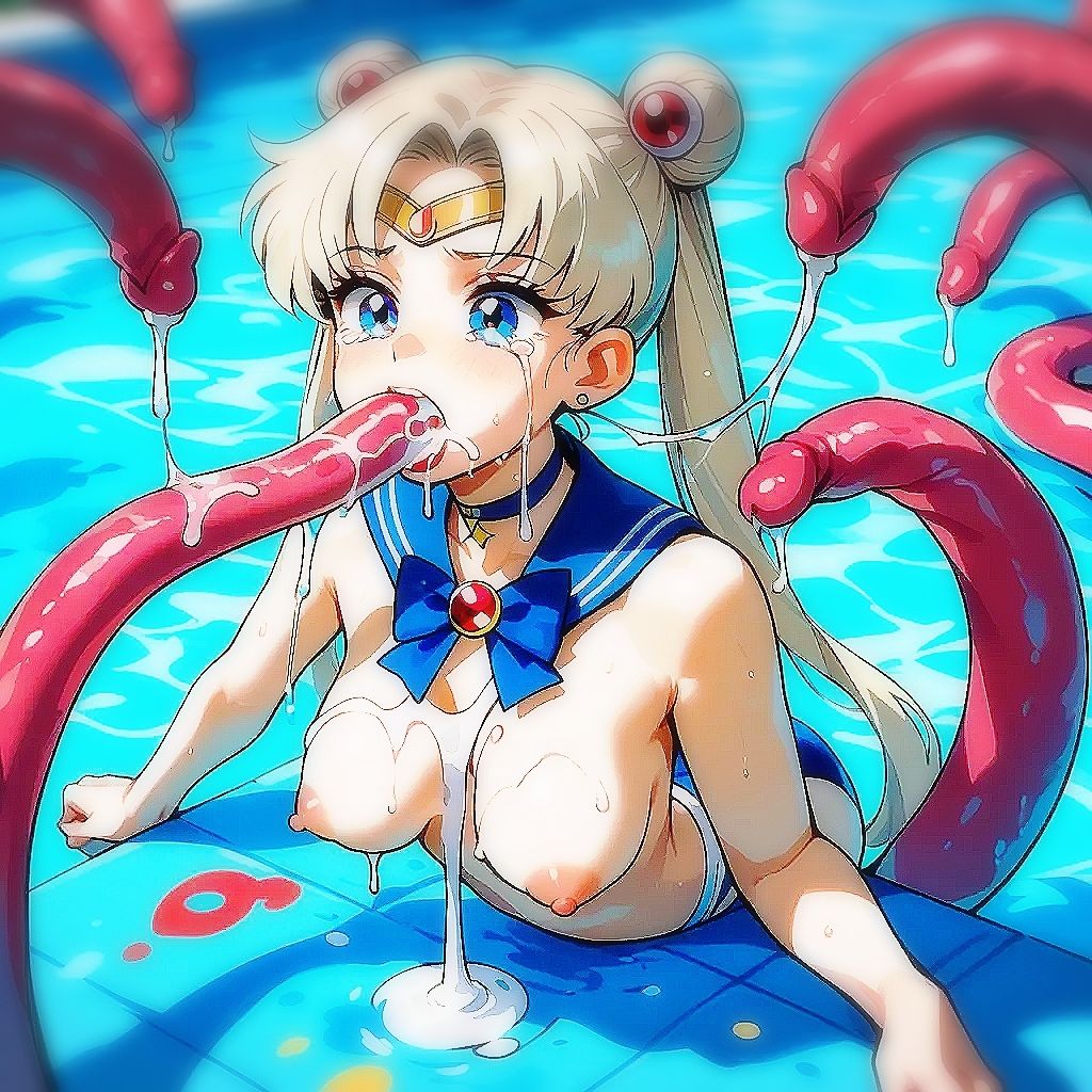 サンプル画像1:Octopus Monster Attacks Sailor Warriors(童子繭) [d_540879]