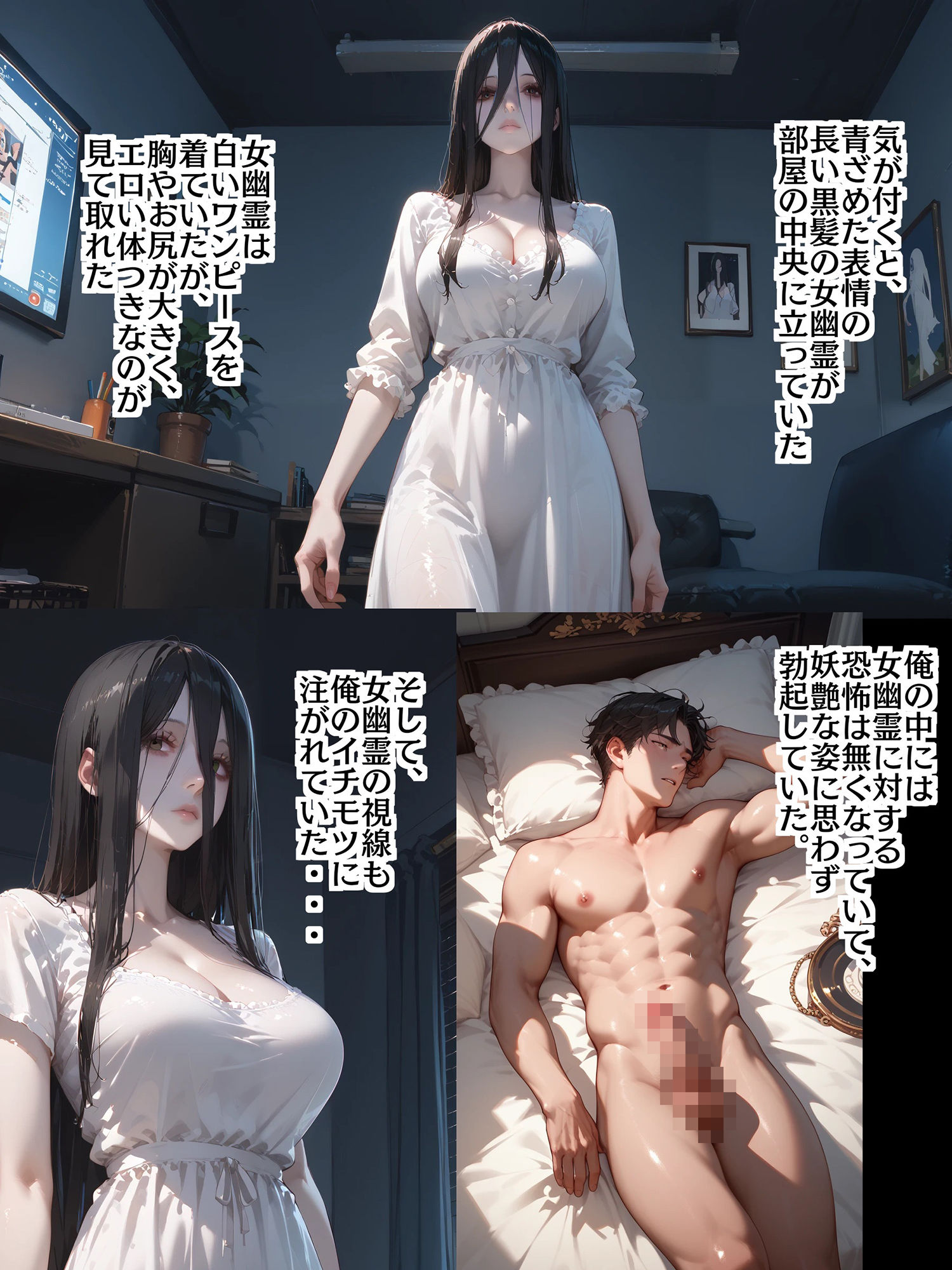 サンプル画像3:最近取り憑かれた女幽霊が昇天するまで中出しした件(poteto-chips) [d_541136]