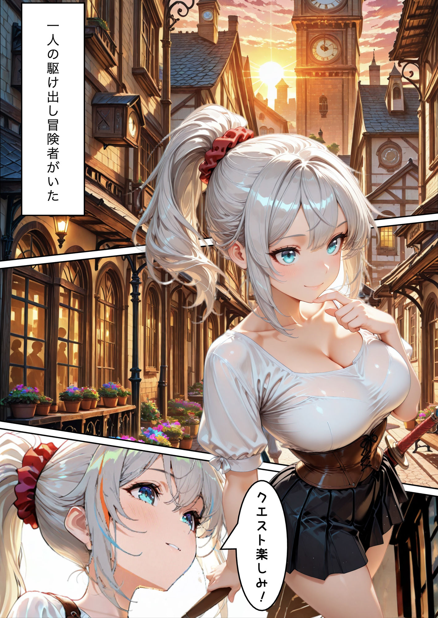 サンプル画像1:スライムにハマりそうなワタシ(はりさんのきち) [d_541358]