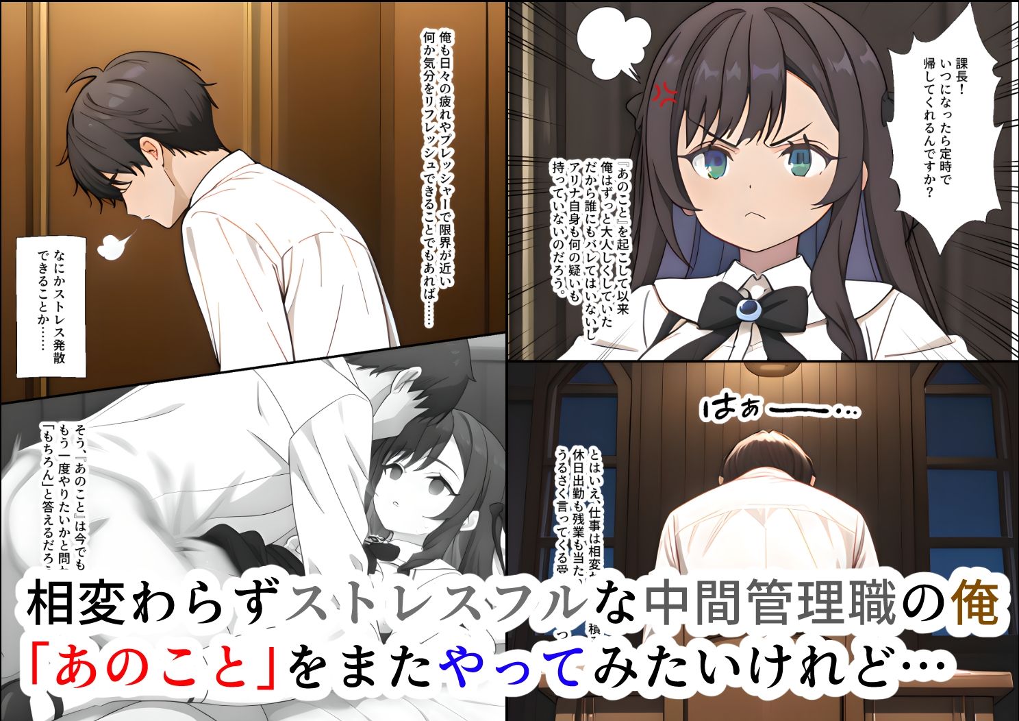 サンプル画像2:ギルドの中間管理職ですが、受付嬢をリーダーから寝取ろうと思います(ありす) [d_541654]