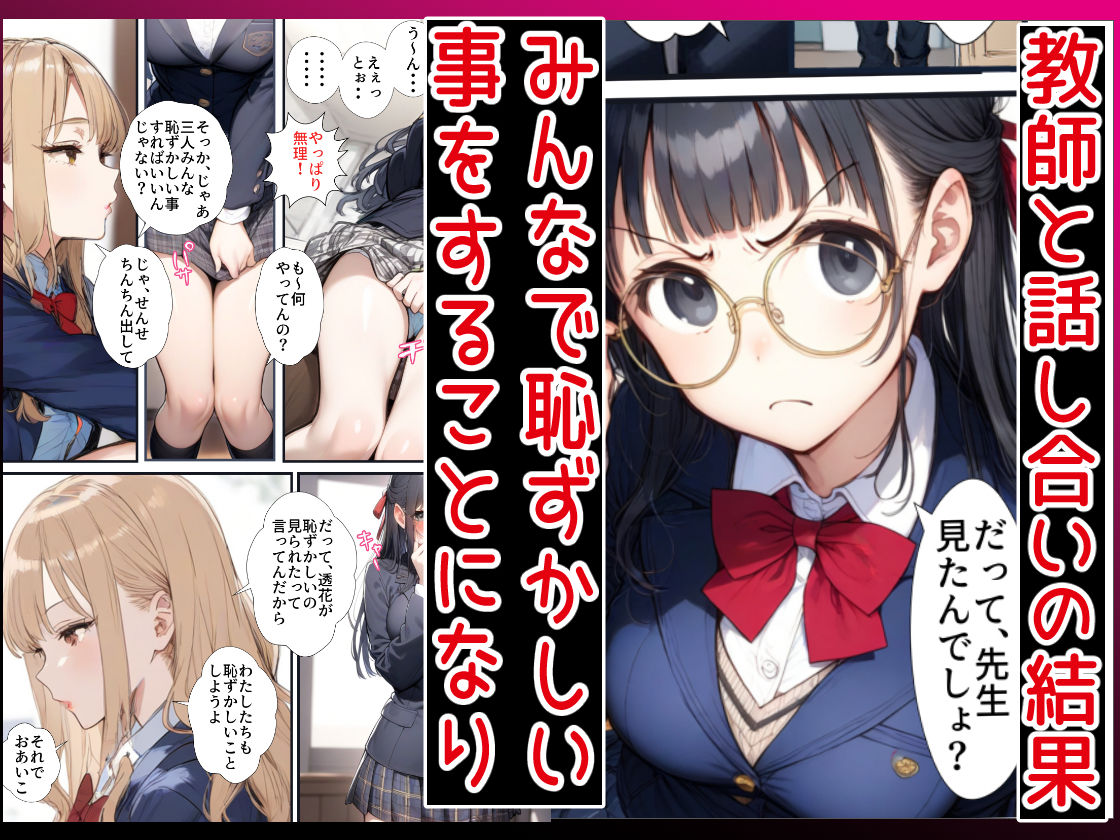 サンプル画像4:ギャルとメガネ委員長の学園性活〜先生！私じゃダメですか？優等生は先生に壊されたい(イチミとうがらし) [d_543852]