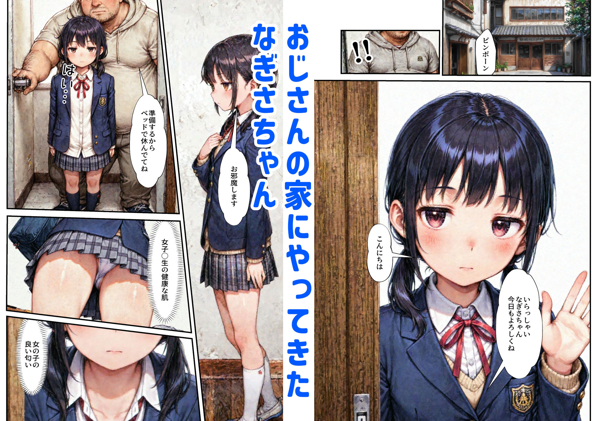ジト目少女はおじさんと援交をする（第1話:制服セックス編） 相生まい エロ漫画2