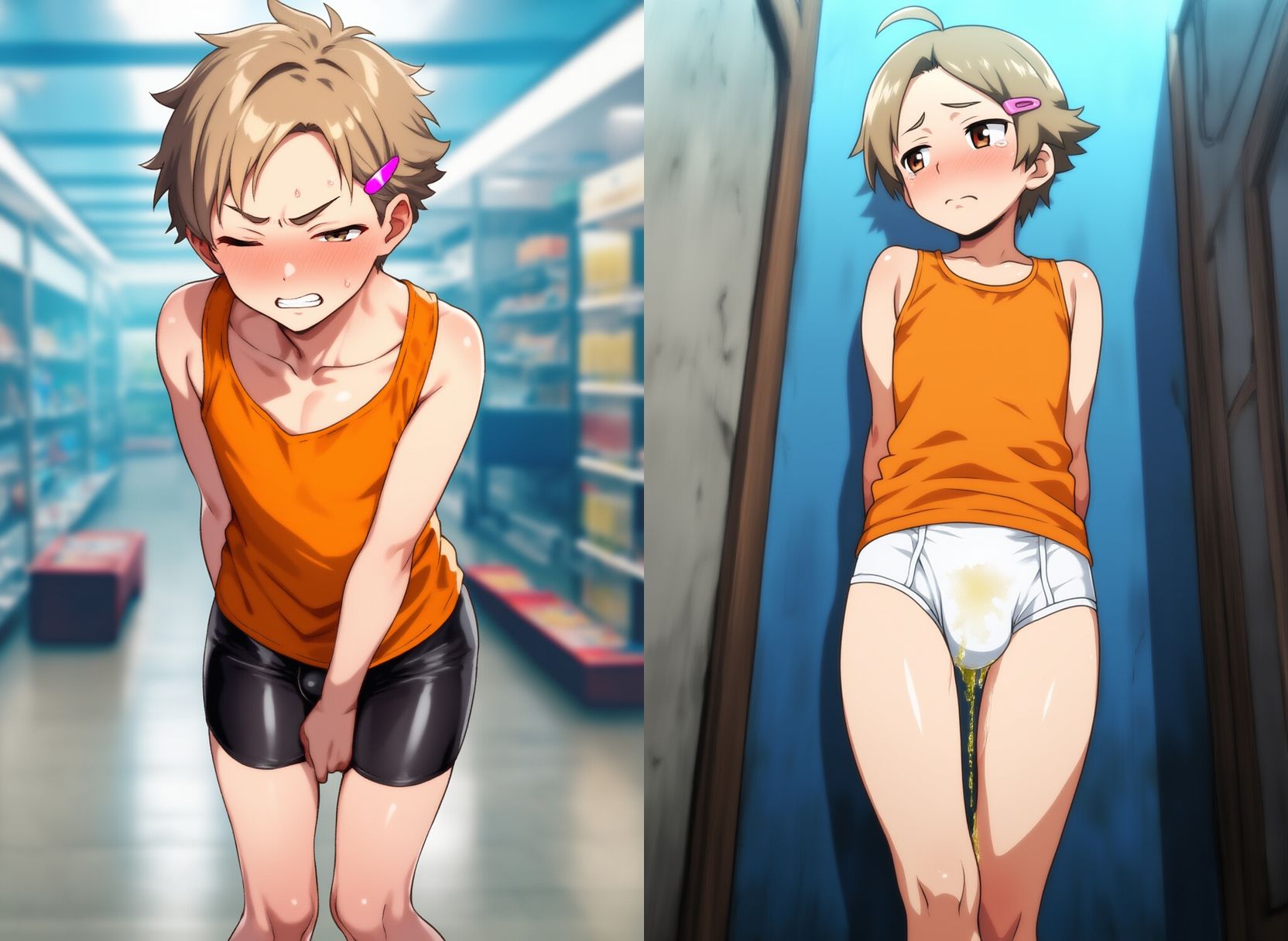 サンプル画像6:女学園で男の娘をお漏らし調教中(性癖ユガ芽) [d_544721]