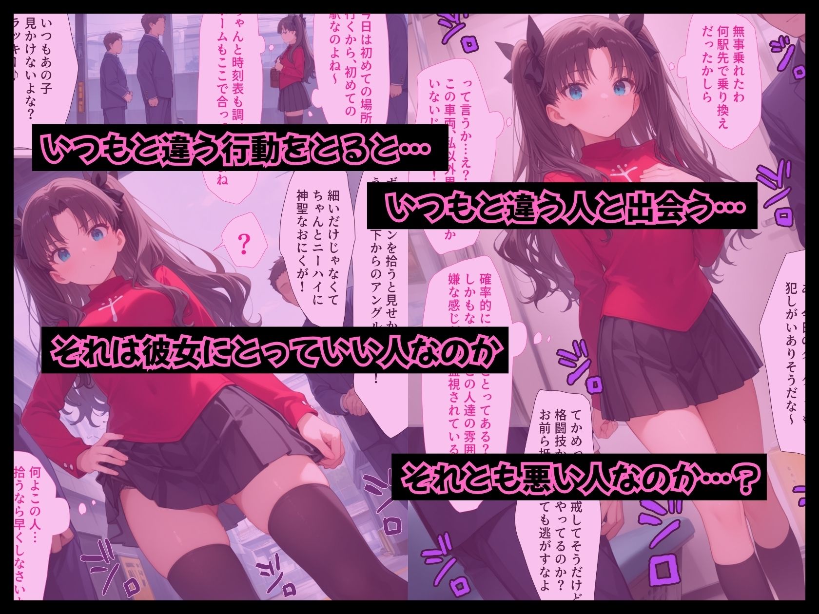 サンプル画像3:調教ヒロイン 遠〇 凛編 電車でオス達に痴〇されてメスにされました(がじゅまる工房) [d_544723]