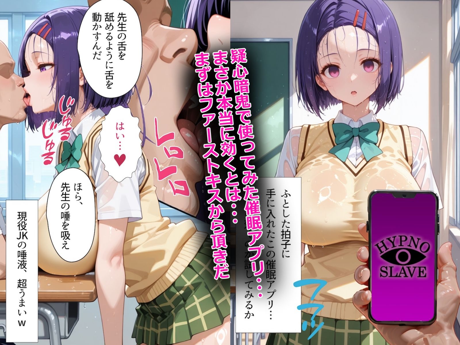 サンプル画像1:催〇アプリ開発されたカラダ抗えない快楽ボテ腹追加ver-春菜編-(海浜セーター) [d_545456]