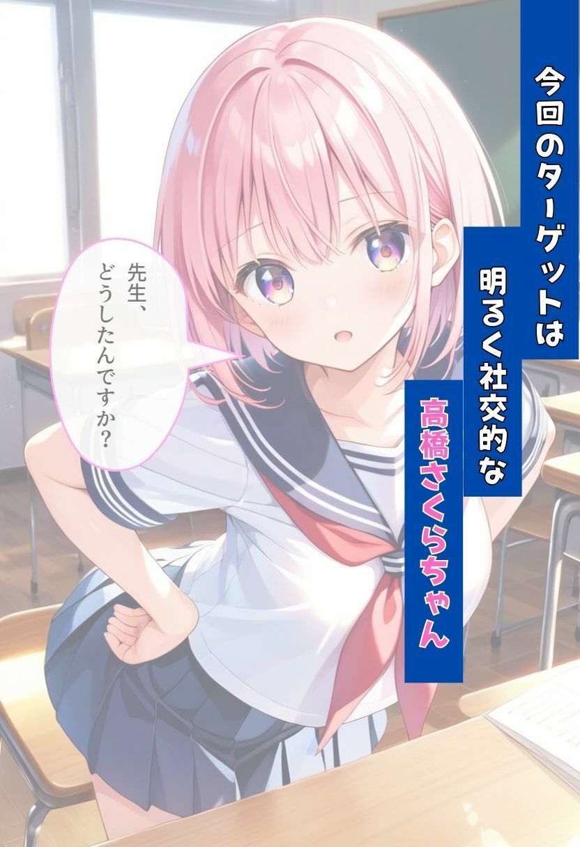 サンプル画像1:キモおじ先生のオレのいいなり生徒。催●香水でヤリまくり。キモおじ先生の復讐が始まる！高橋 さくら編(パイナップル博士) [d_545538]