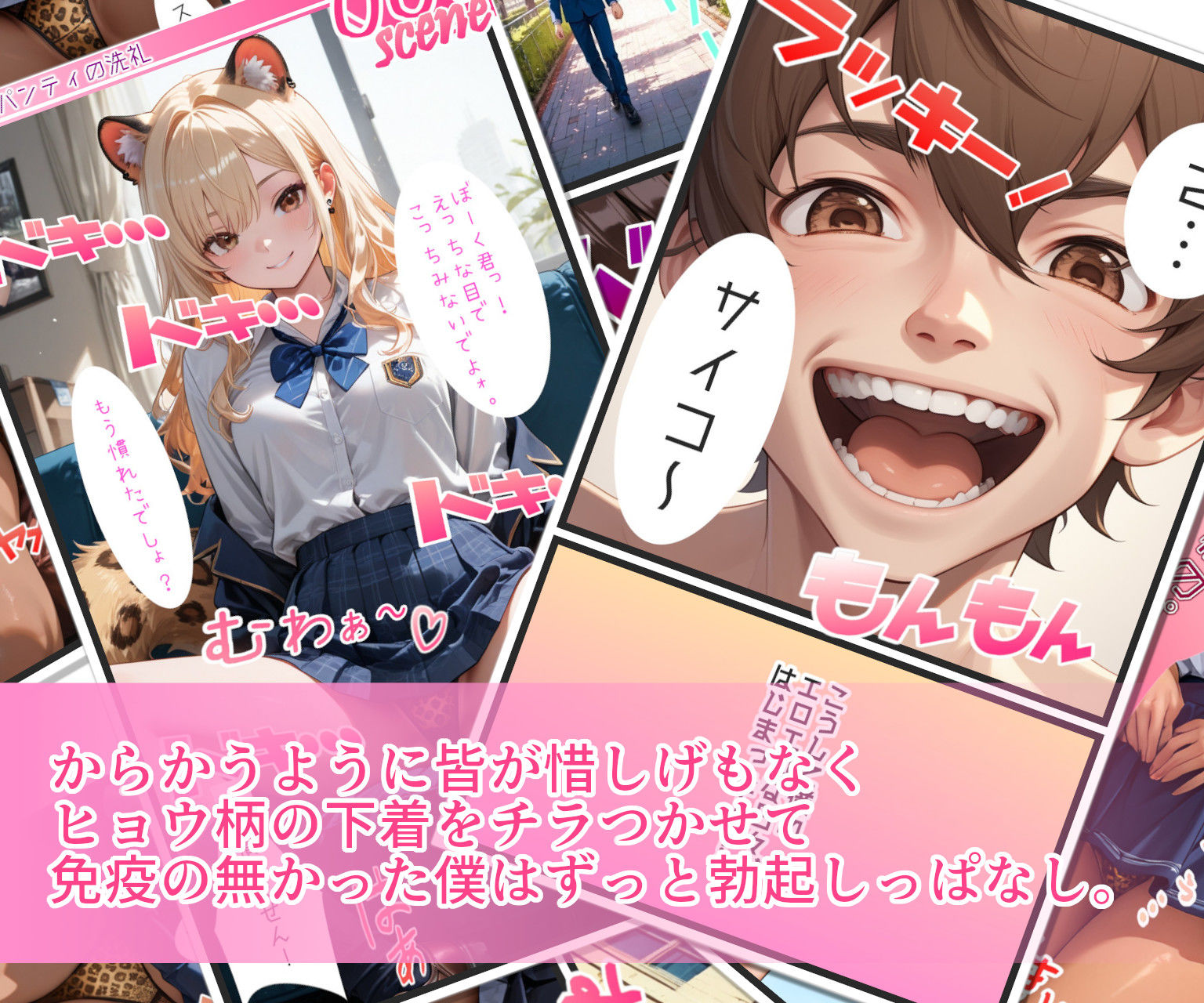 サンプル画像3:僕の通う学校はヒョウ柄の何かが常にある不思議でエロい場所だった。(MMA SHOP) [d_545833]