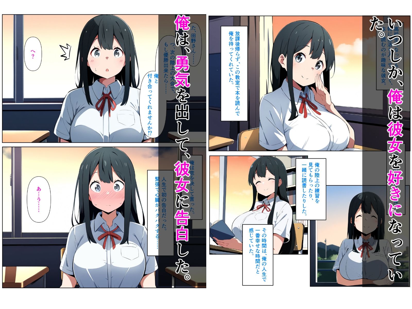 サンプル画像2:黒髪陰キャの幼馴染をチャラ男先輩に寝取られる話(ぬぽぬぽらぼ) [d_546378]