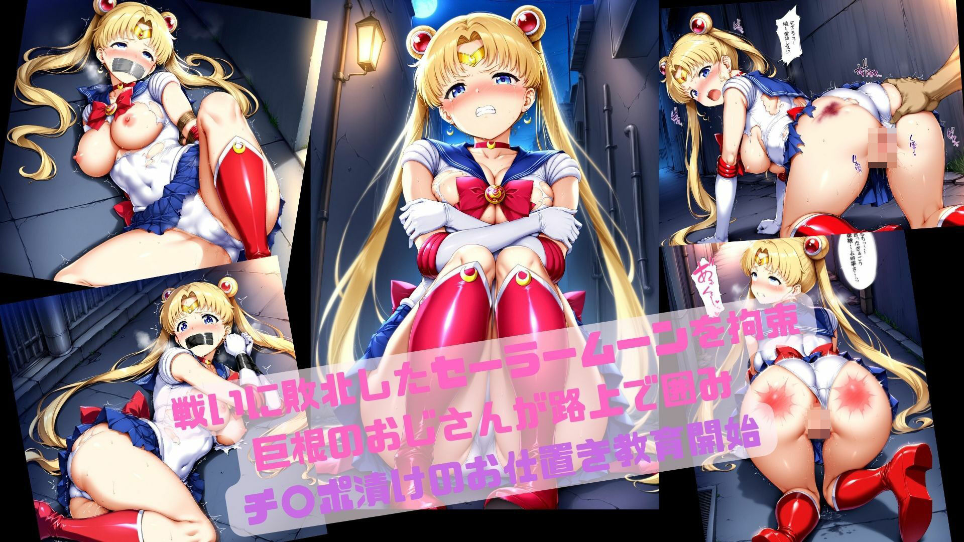 サンプル画像1:ドスケベ敗北セーラームーン公開路上集団プレイ(かずな屋) [d_547289]