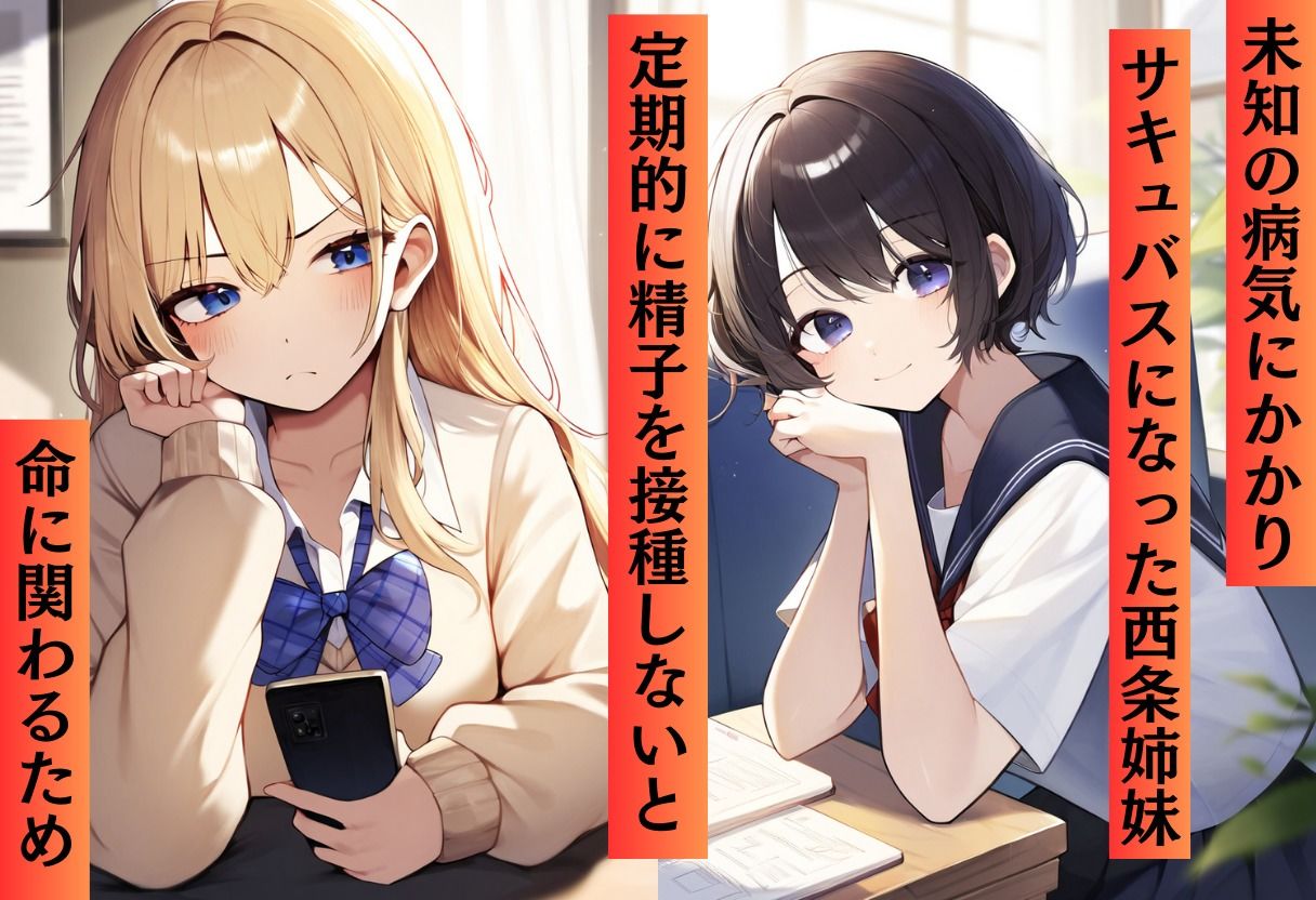 サンプル画像1:サキュバス姉妹のブランチ(サークル休館日) [d_547864]