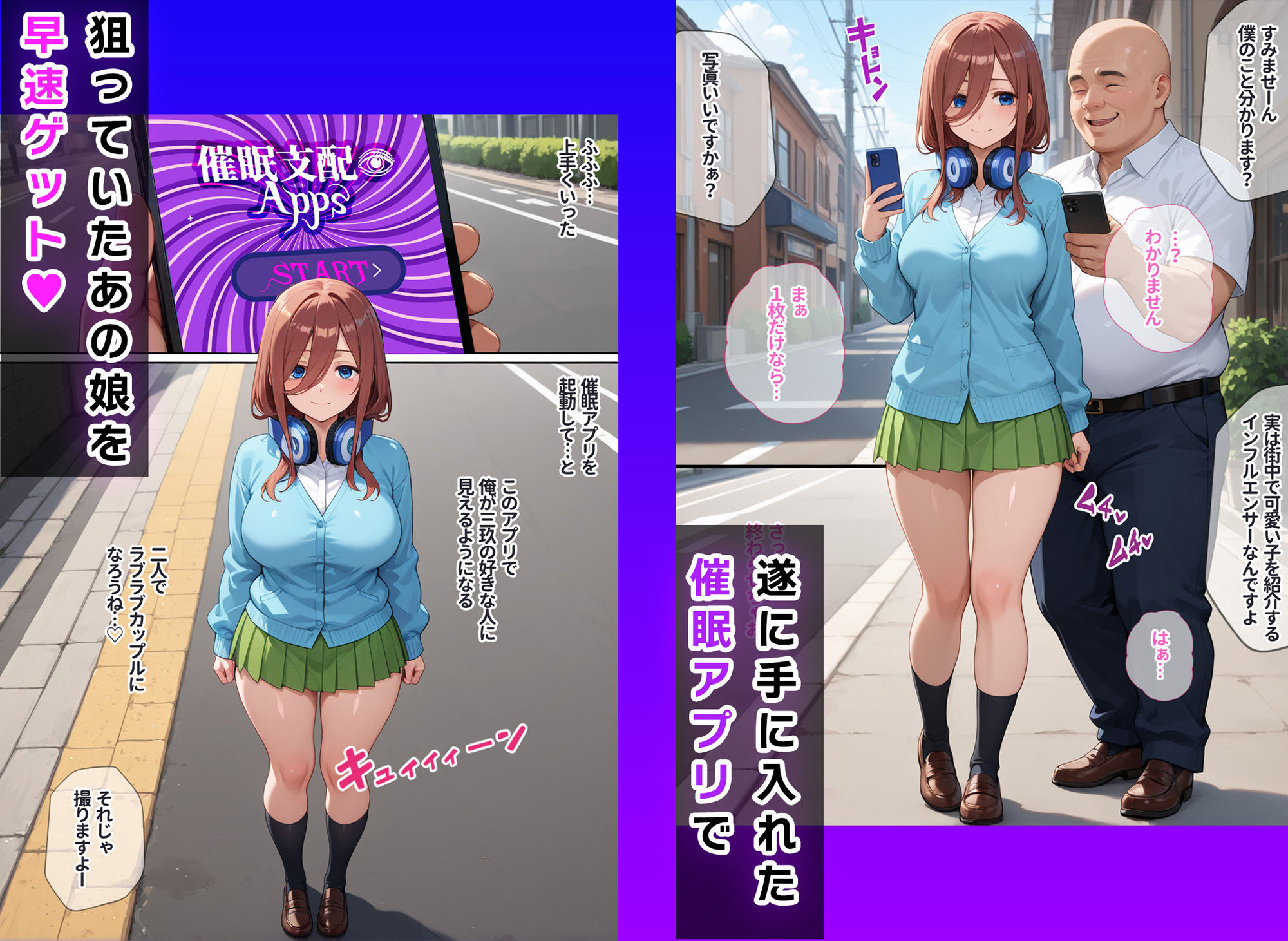 サンプル画像2:催●花嫁-五等分◯花嫁 中◯三玖編  【フルカラーコミック版】(Residence) [d_547905]