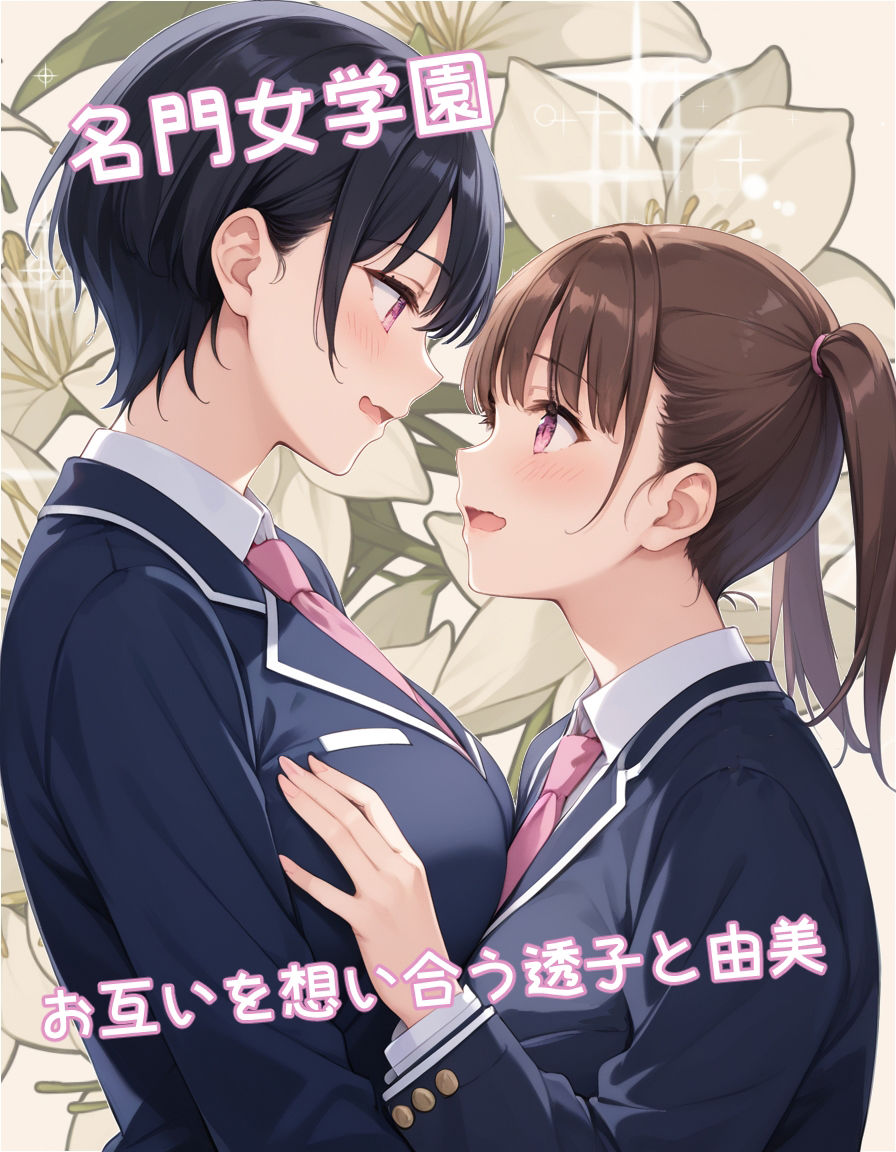 サンプル画像1:ゆりの間に挟まるタネ付おじさん(ポンチエ) [d_548308]