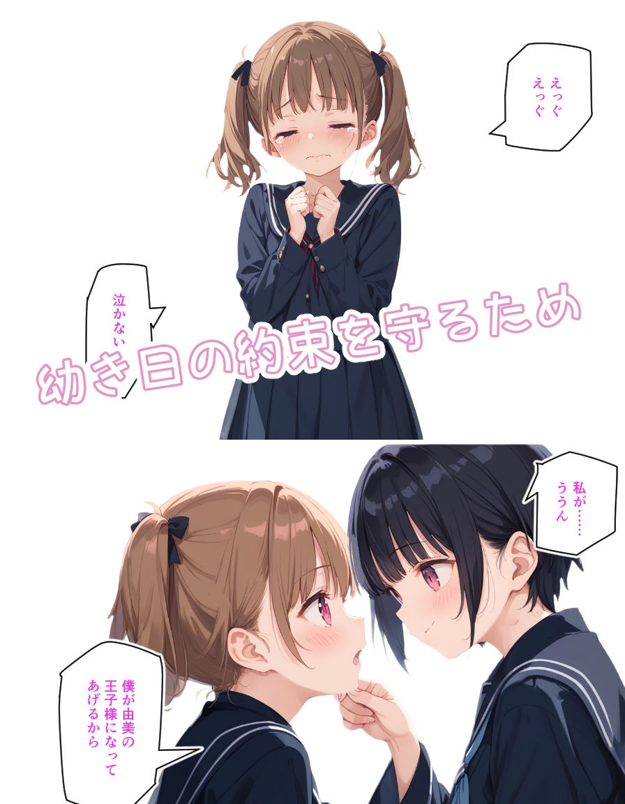 サンプル画像3:ゆりの間に挟まるタネ付おじさん(ポンチエ) [d_548308]