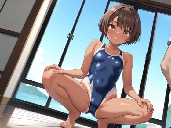 サンプル画像6:ちっぱいな日焼けギャルに我慢できず中出ししちゃった(ロリに夢中) [d_549469]