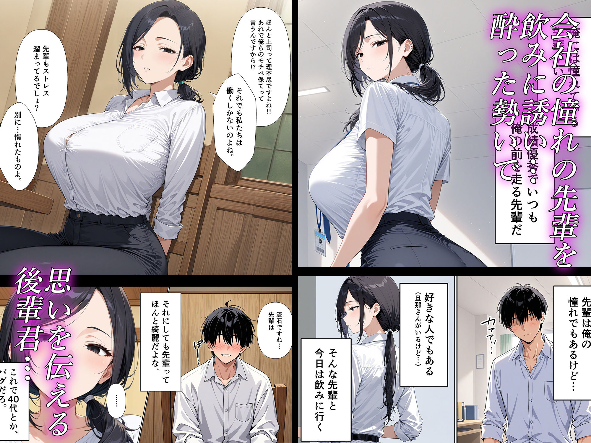 サンプル画像1:クール系の先輩人妻を誘ったらお持ち帰りできちゃった話。(アバラ屋) [d_549597]