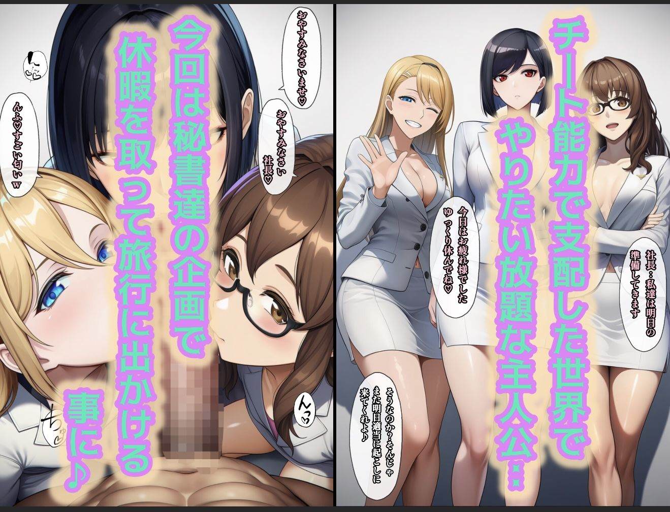 サンプル画像1:テンプレチート能力で世界を支配した男の後日談Re休暇編(ぴんぴん丸) [d_549874]