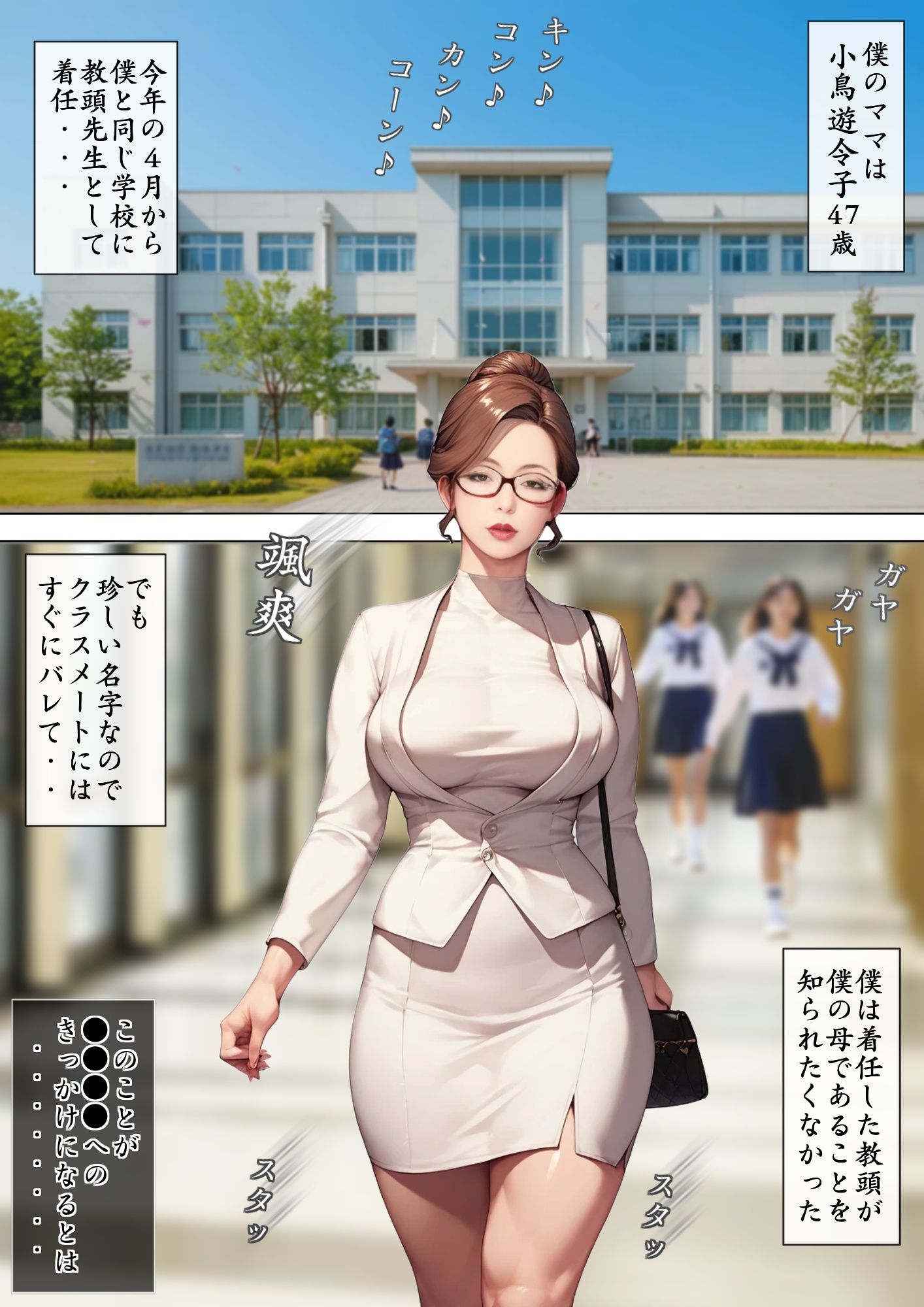 サンプル画像1:教頭の母が同級生に目の前で輪●されているのに僕は…(官能ラボ) [d_550787]