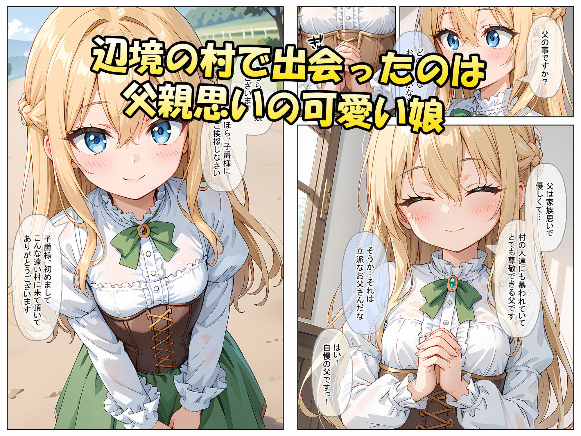サンプル画像1:領主の息子が村長の娘の良心につけ込んでヤった！(ようこそ養豚場へ) [d_550802]