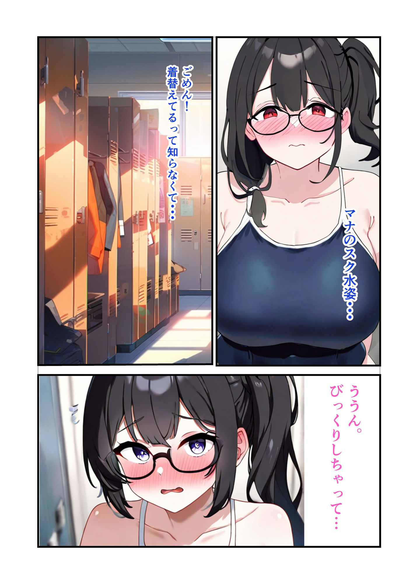 サンプル画像2:スク水の君と両想い記念日(めめめ) [d_550911]