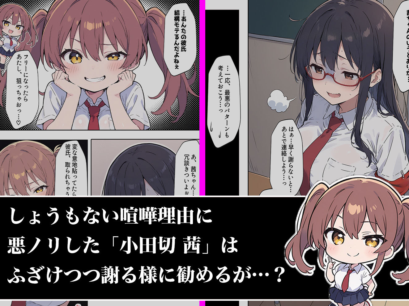 サンプル画像2:俺の前だとド変態になる真面目生徒会長の話 彼氏と喧嘩編(aiもみむ出版) [d_551723]