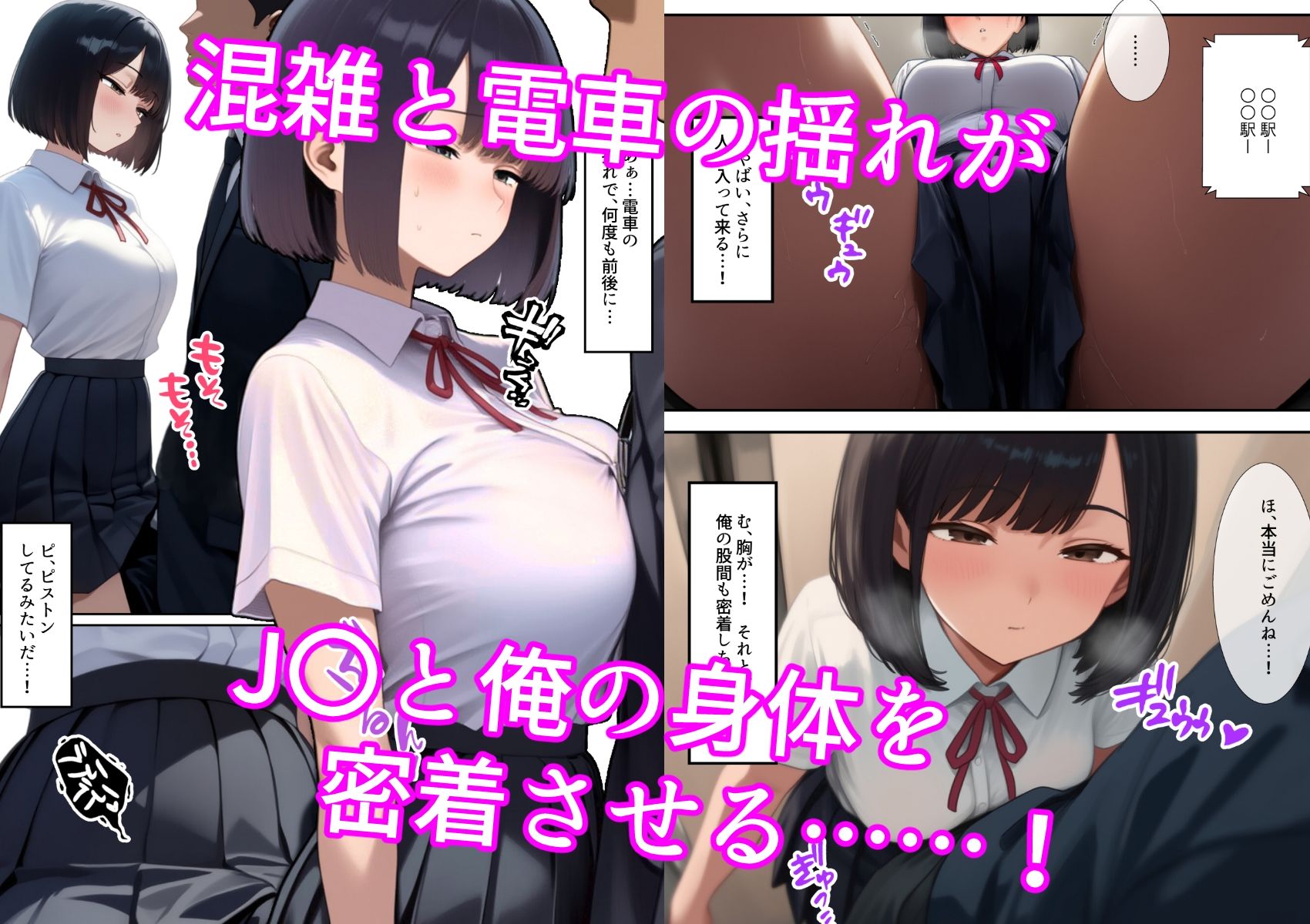 サンプル画像2:通勤電車の天使ちゃん(いしづき) [d_552308]