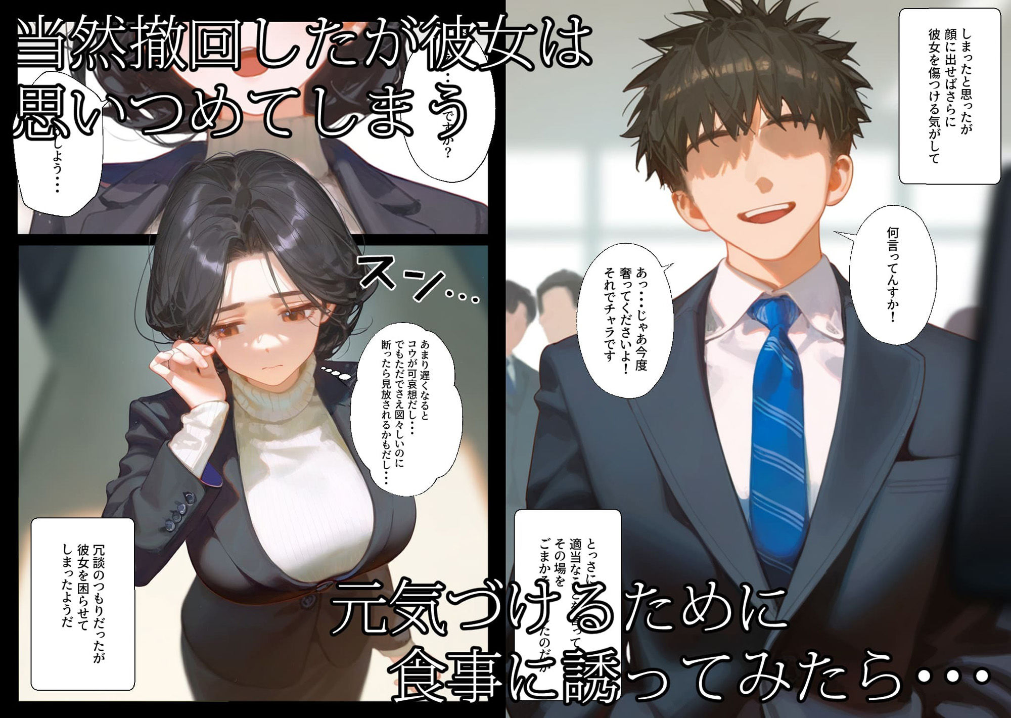 サンプル画像3:憧れの子持ち上司とあまあま孕ませエッチする話(柑橘堂) [d_552701]