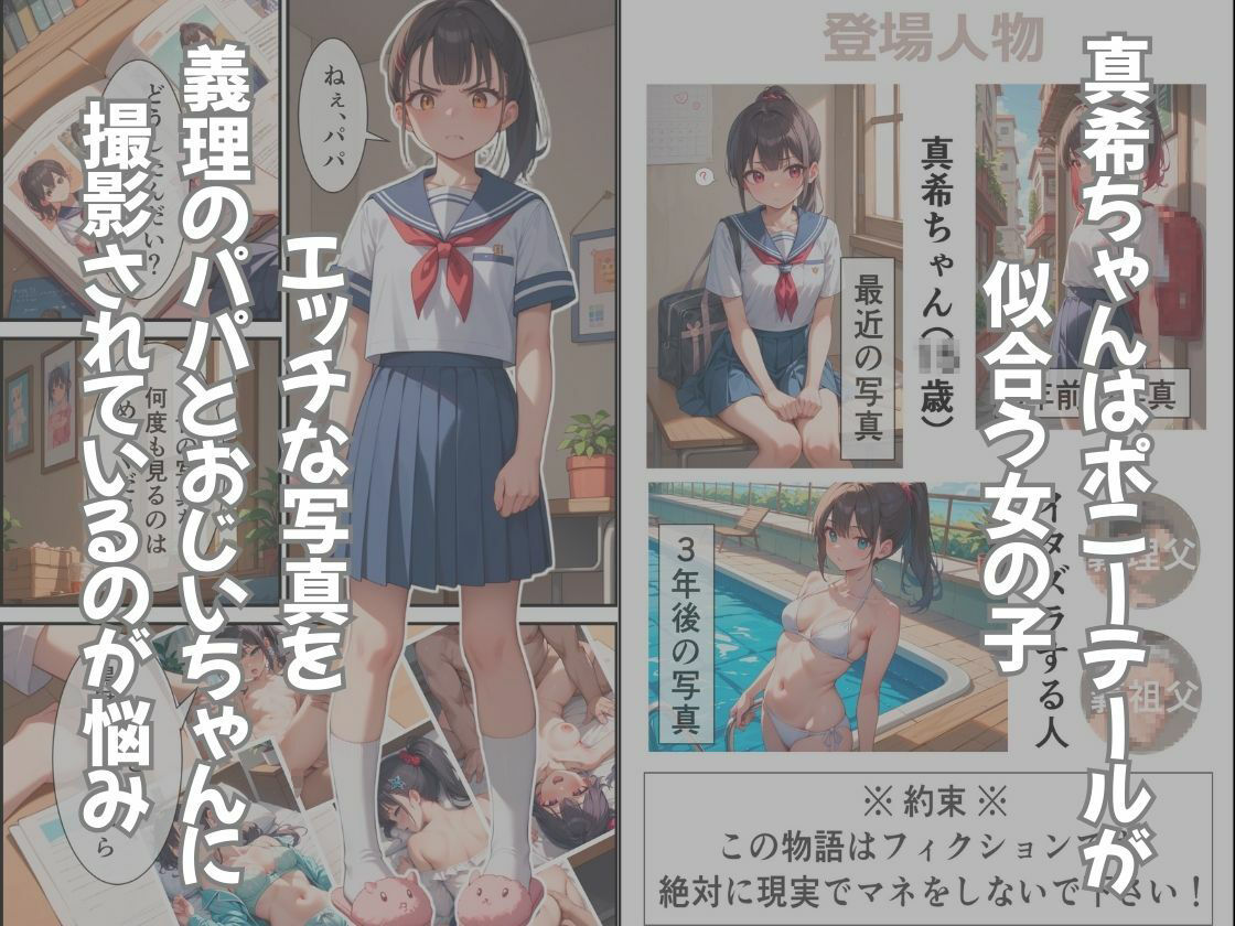 サンプル画像1:真希ちゃん6年間のせい長記録(アサガオの種) [d_552778]