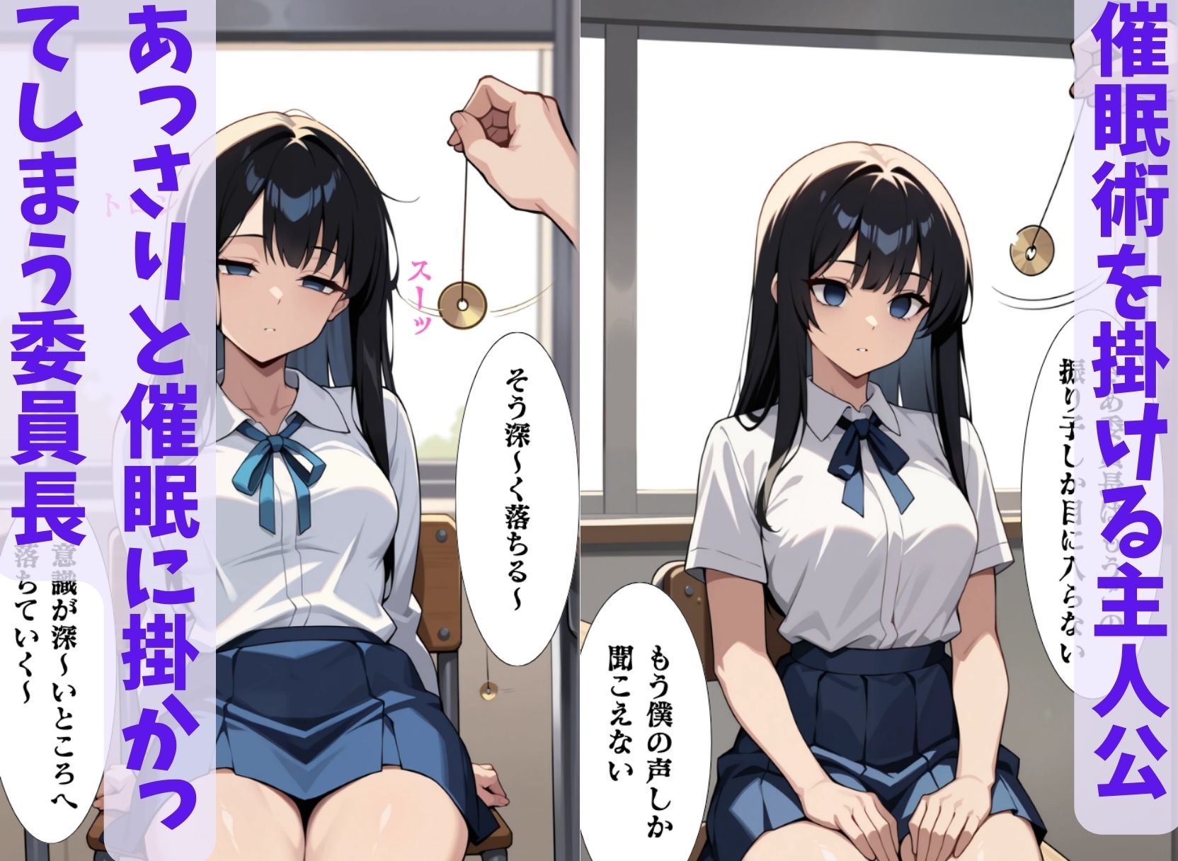 サンプル画像2:委員長は僕の催◯ドール1  トランス誘導編(ねむりのまほろば) [d_552799]