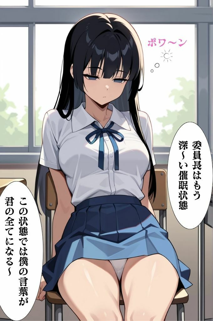 サンプル画像5:委員長は僕の催◯ドール1  トランス誘導編(ねむりのまほろば) [d_552799]